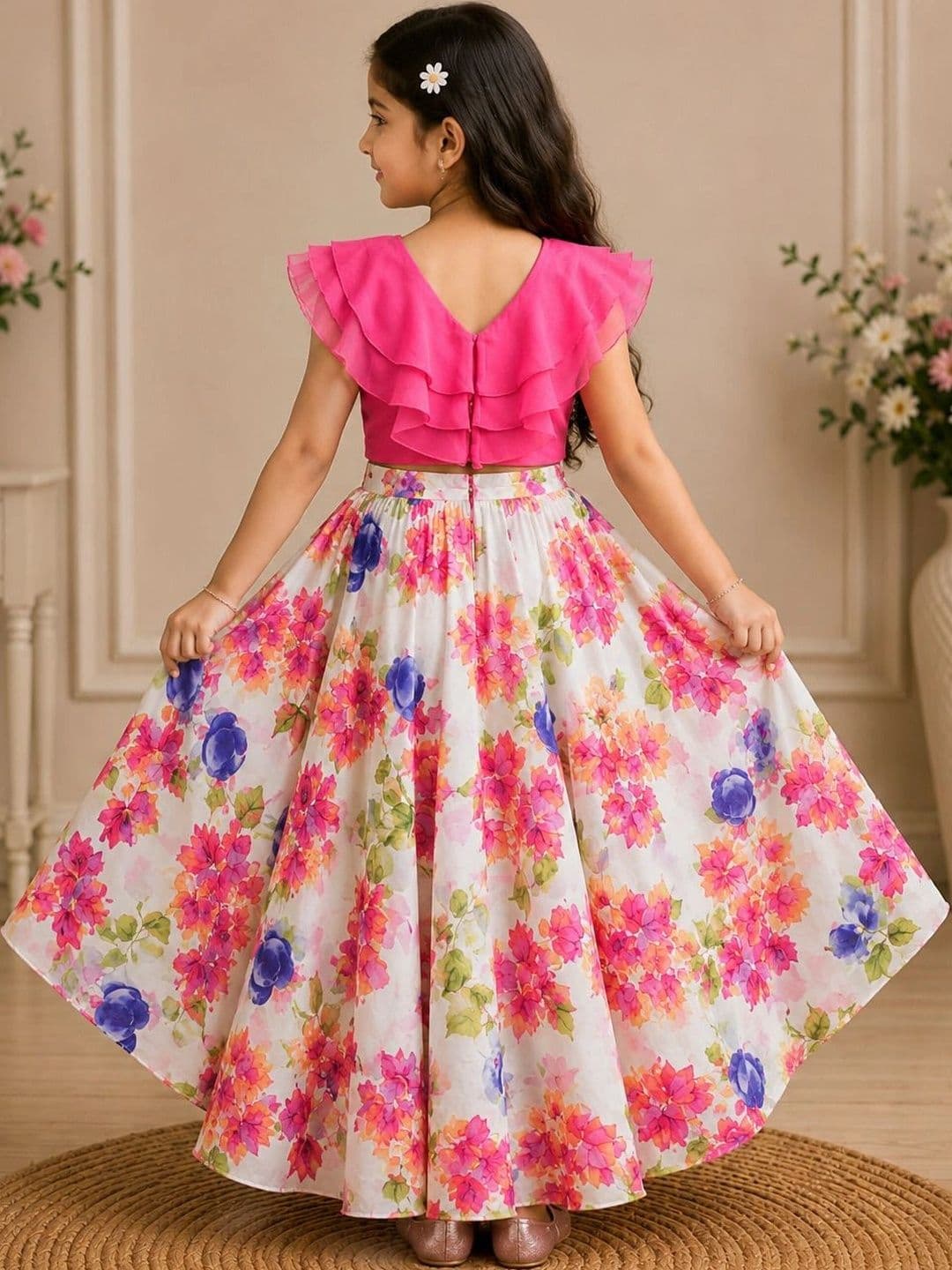 KALINI Girls Ready to Wear Lehenga & thumbnail 5