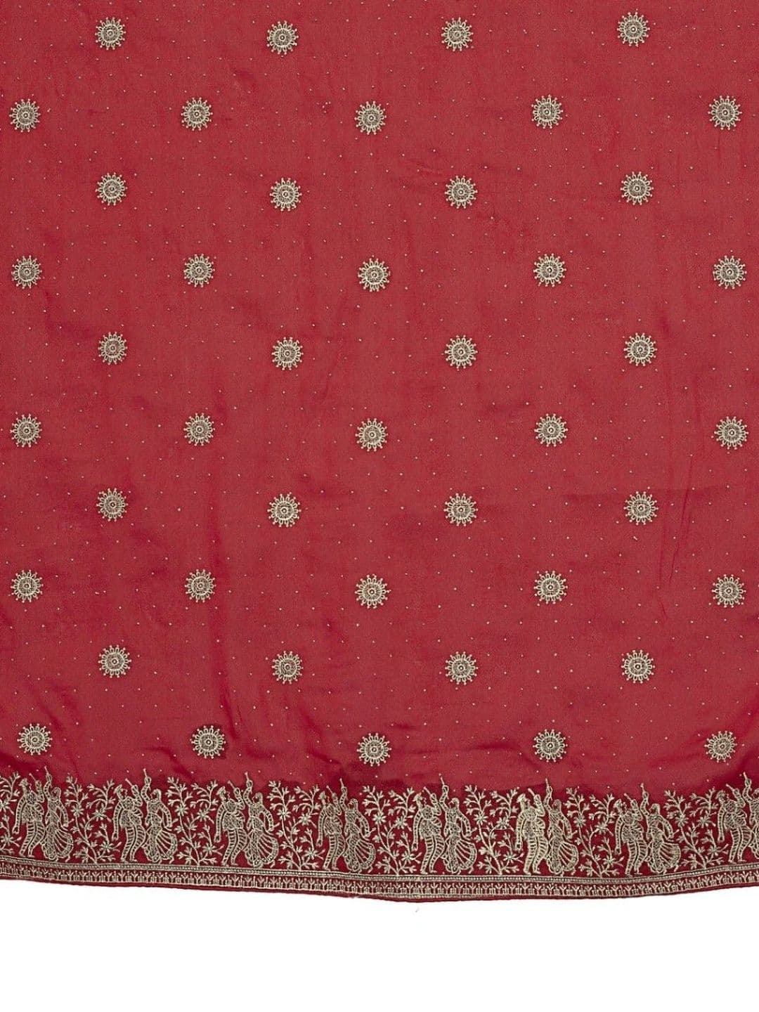 Leelavati Ethnic Motifs Embroidered Pure Georgette Saree thumbnail 7