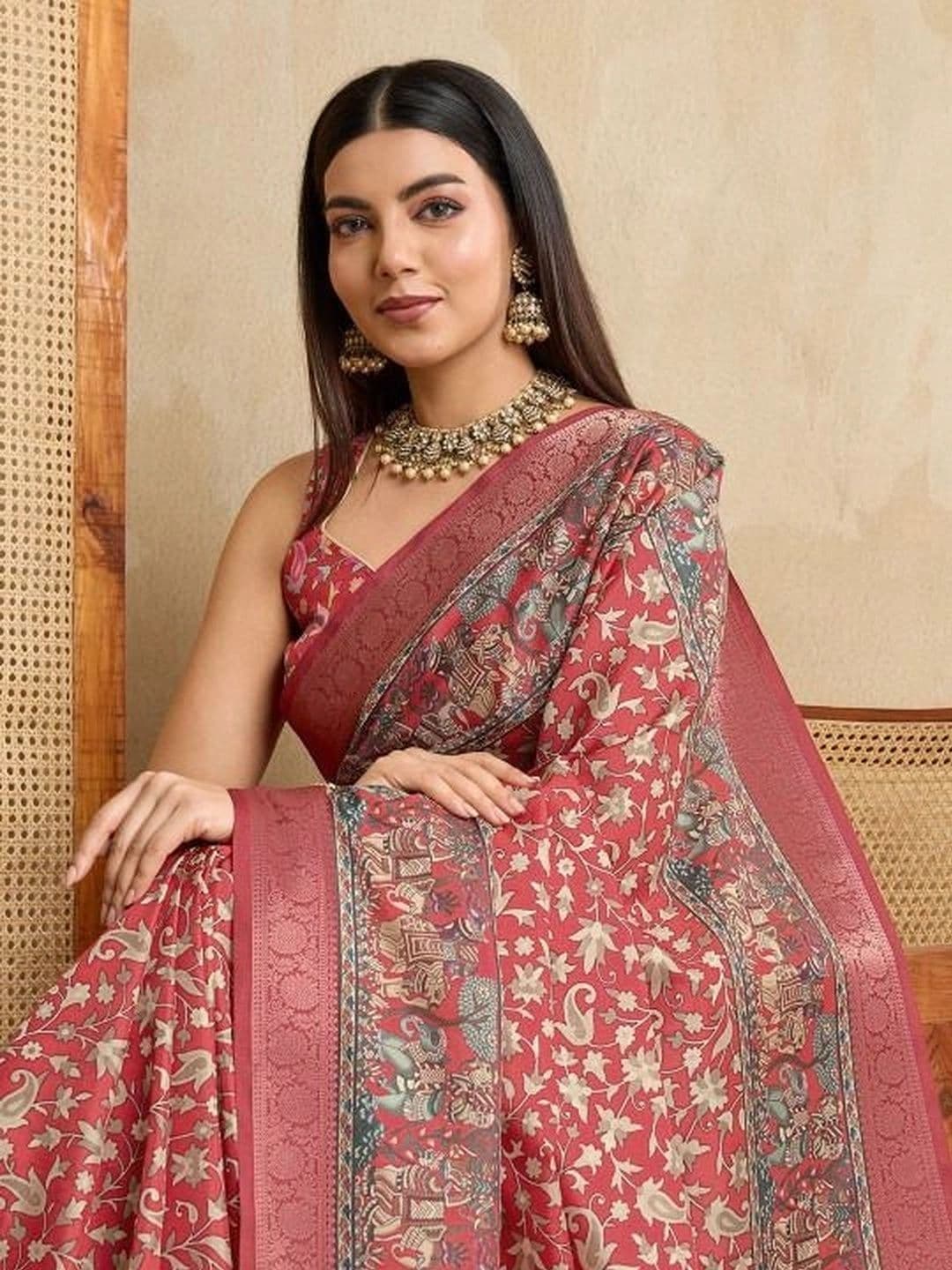 Moda Rapido Silk Blend Designer Saree thumbnail 4