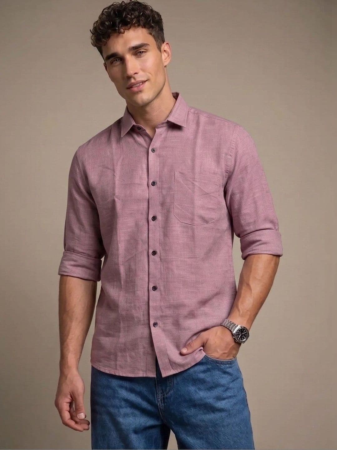 glitchez Men Standard Slim Fit Casual Shirt thumbnail 5
