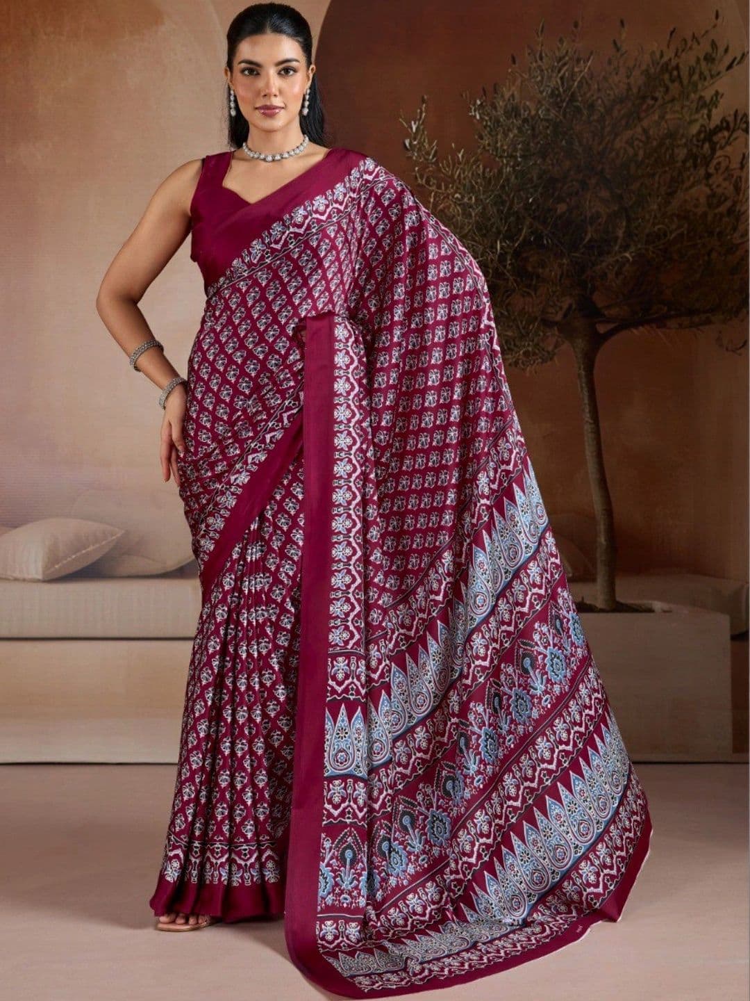 LeeliPeeri Designer Satin Designer Saree - view 1