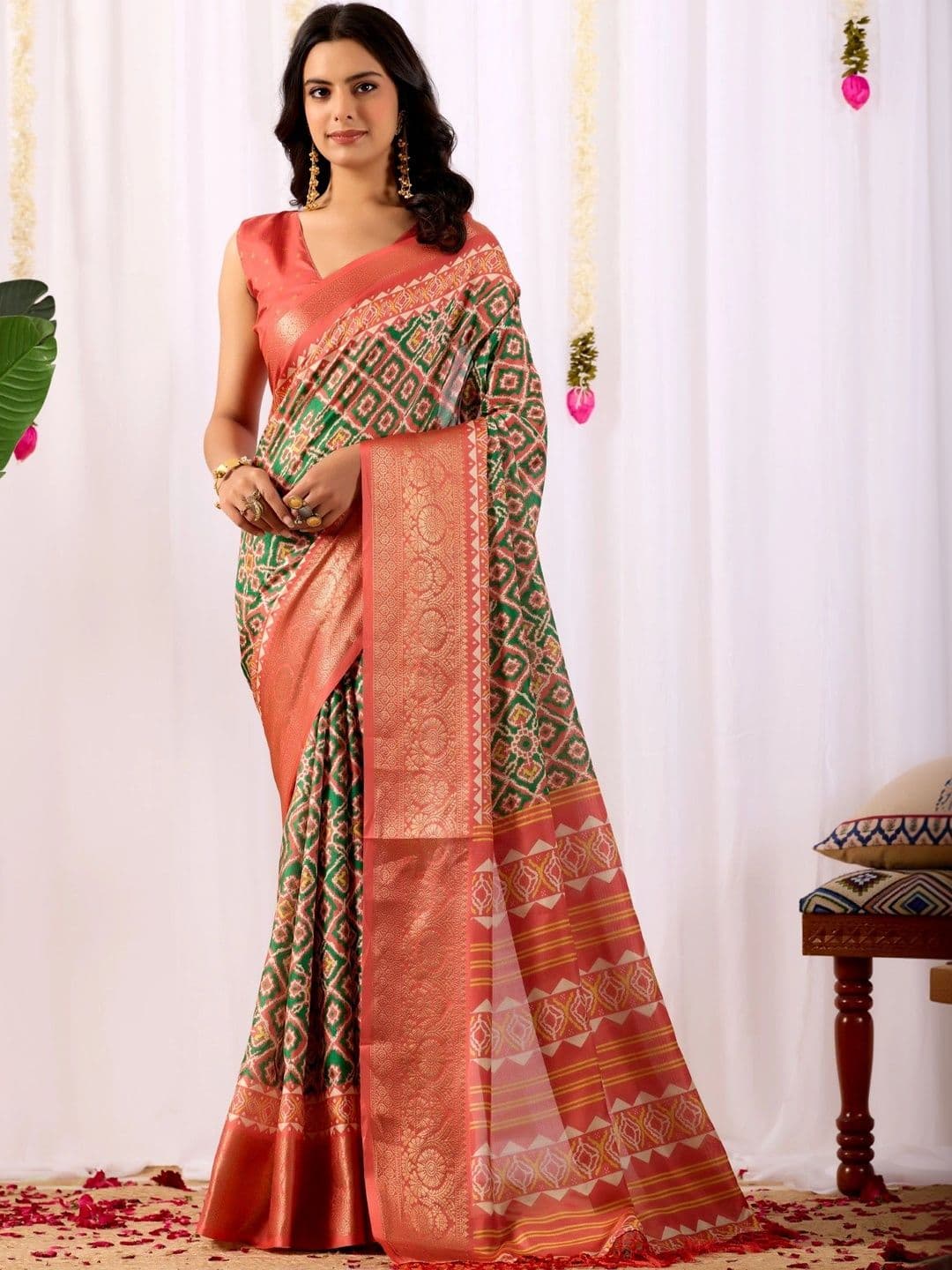 LeeliPeeri Designer Zari Silk Blend Designer Saree - view 1