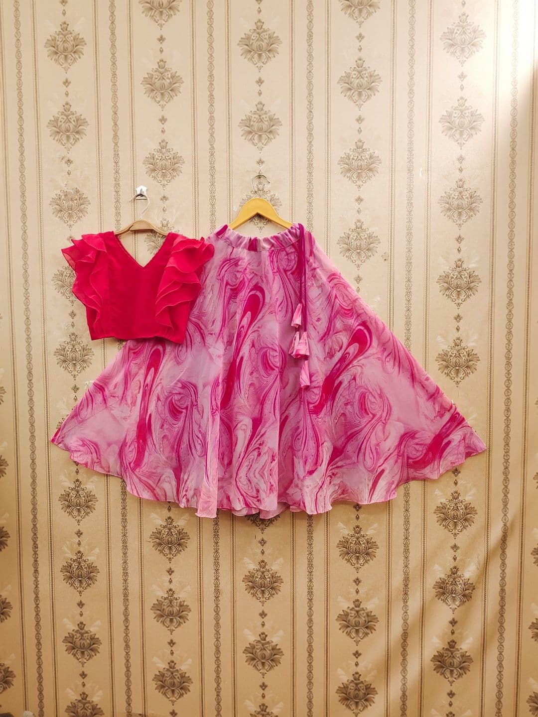 KALINI Girls Ready to Wear Lehenga & thumbnail 4
