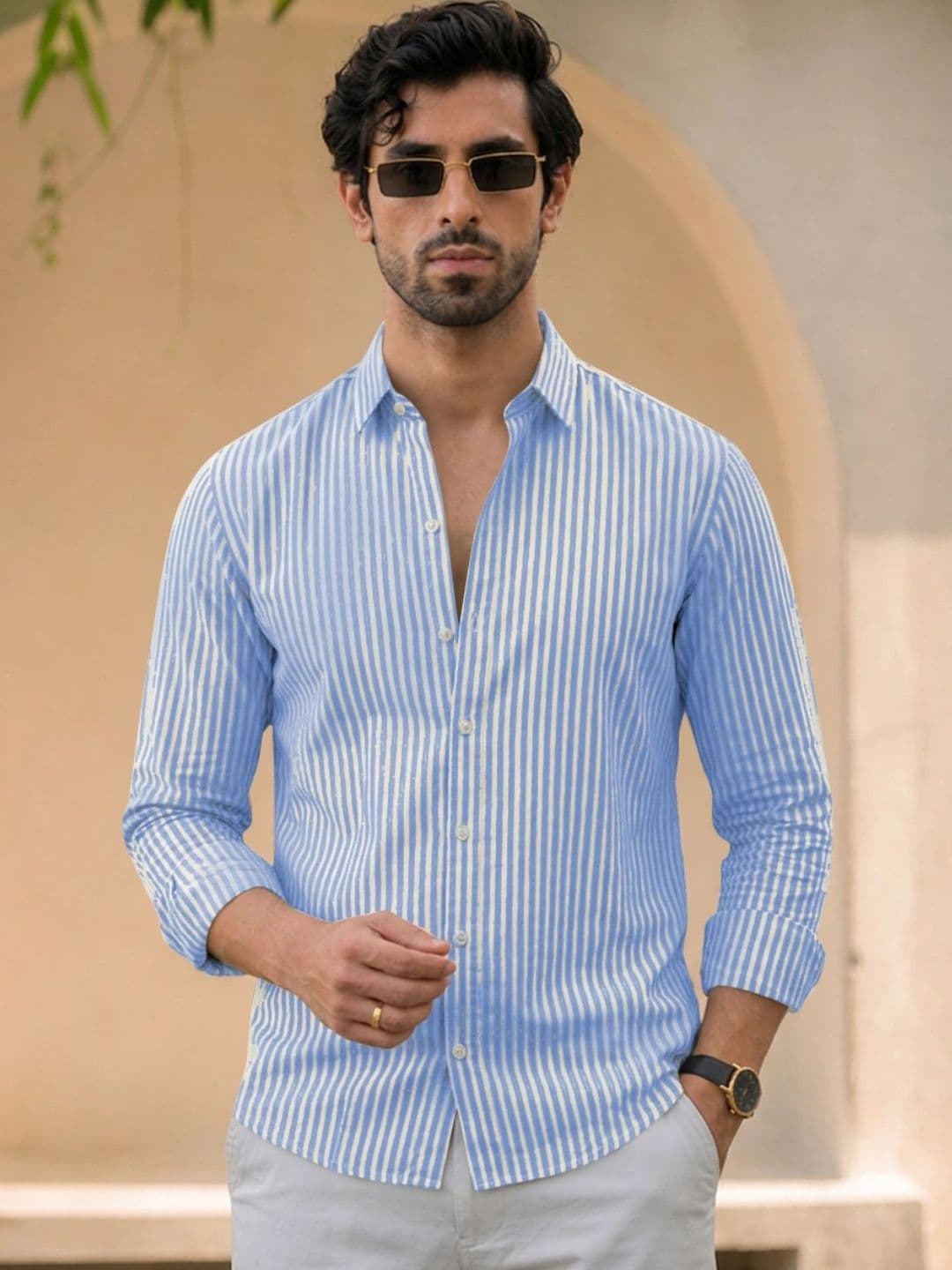 HERE&NOW Men Classic Striped Casual Shirt - view 1