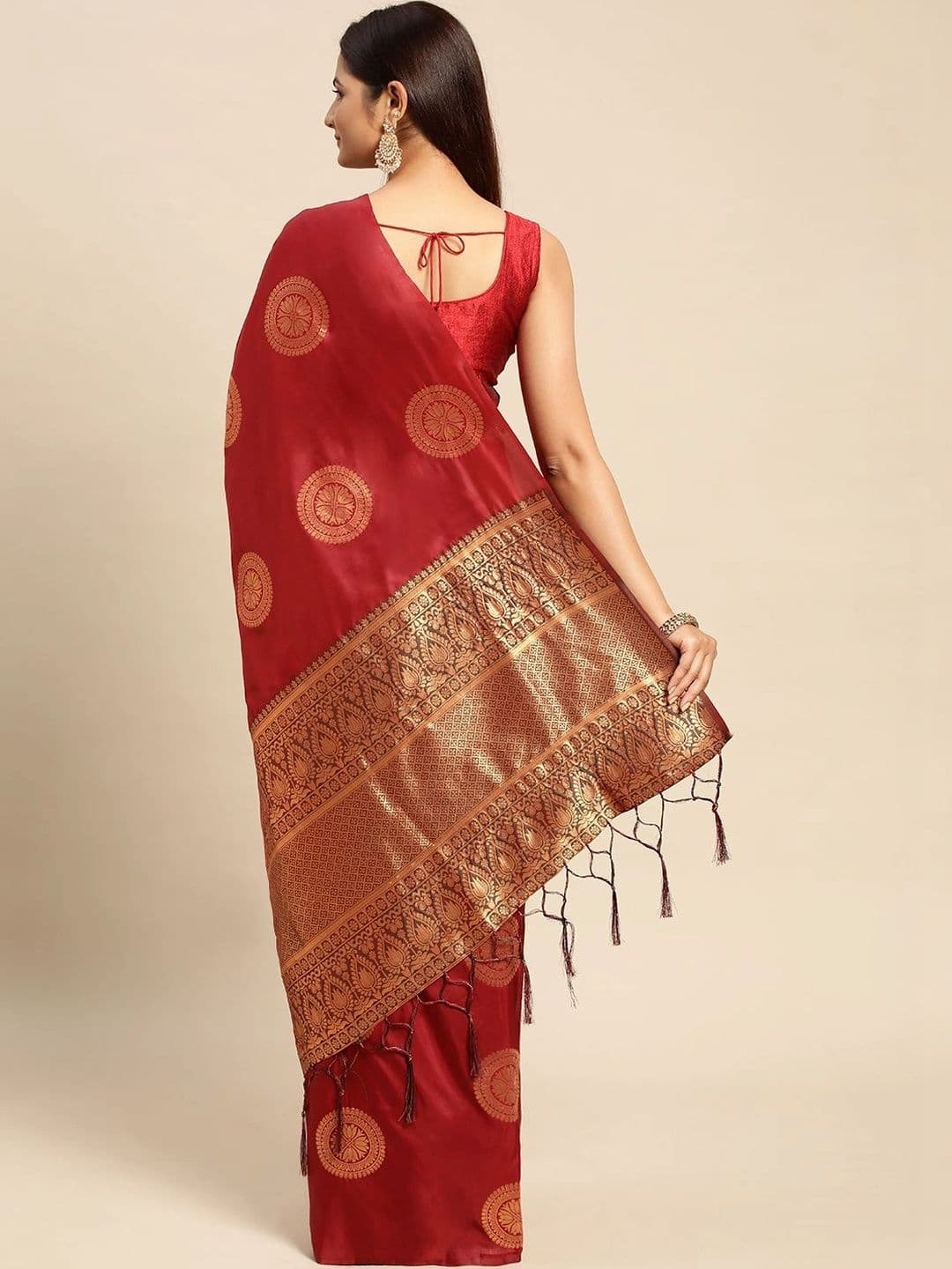 Dhaaga Ghar Woven Design Zari Art Silk Banarasi Saree thumbnail 7