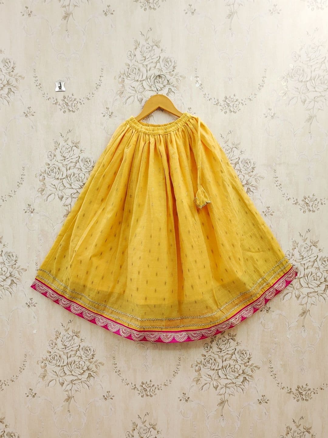 KALINI Girls Embellished Thread Work Ready to Wear Lehenga & Blouse With Dupatta thumbnail 3