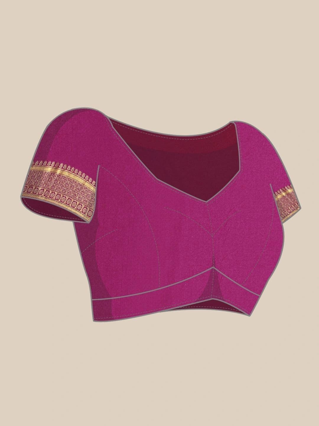Dhaaga Ghar Woven Design Zari Art Silk Banarasi Saree thumbnail 7