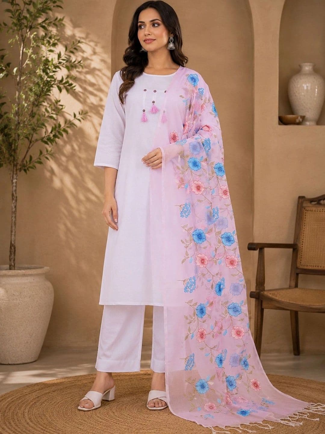STUTI FASHION Printed Art Silk Dupatta - view 1