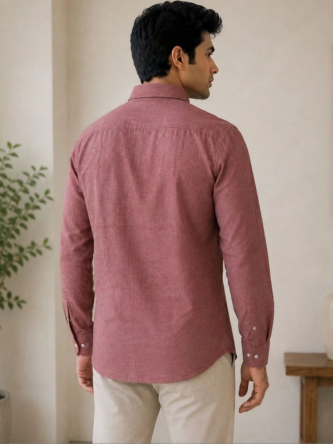 HERE&NOW Men Standard Slim Fit Casual Shirt thumbnail 5