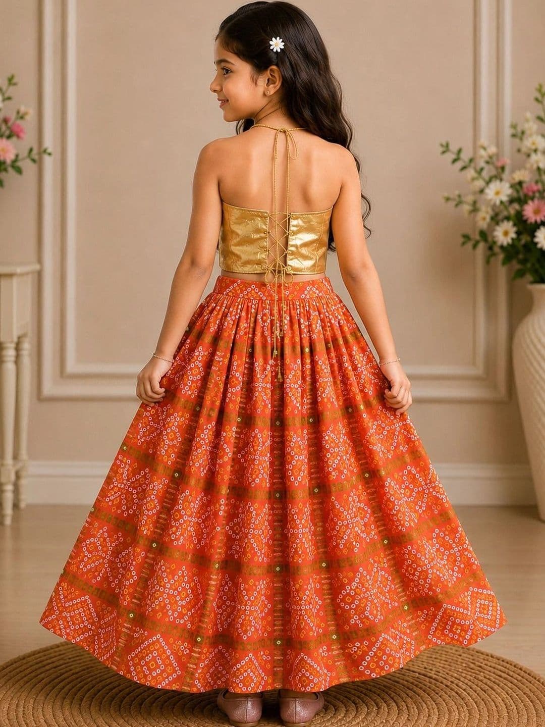 KALINI Girls Ready to Wear Lehenga Set thumbnail 6