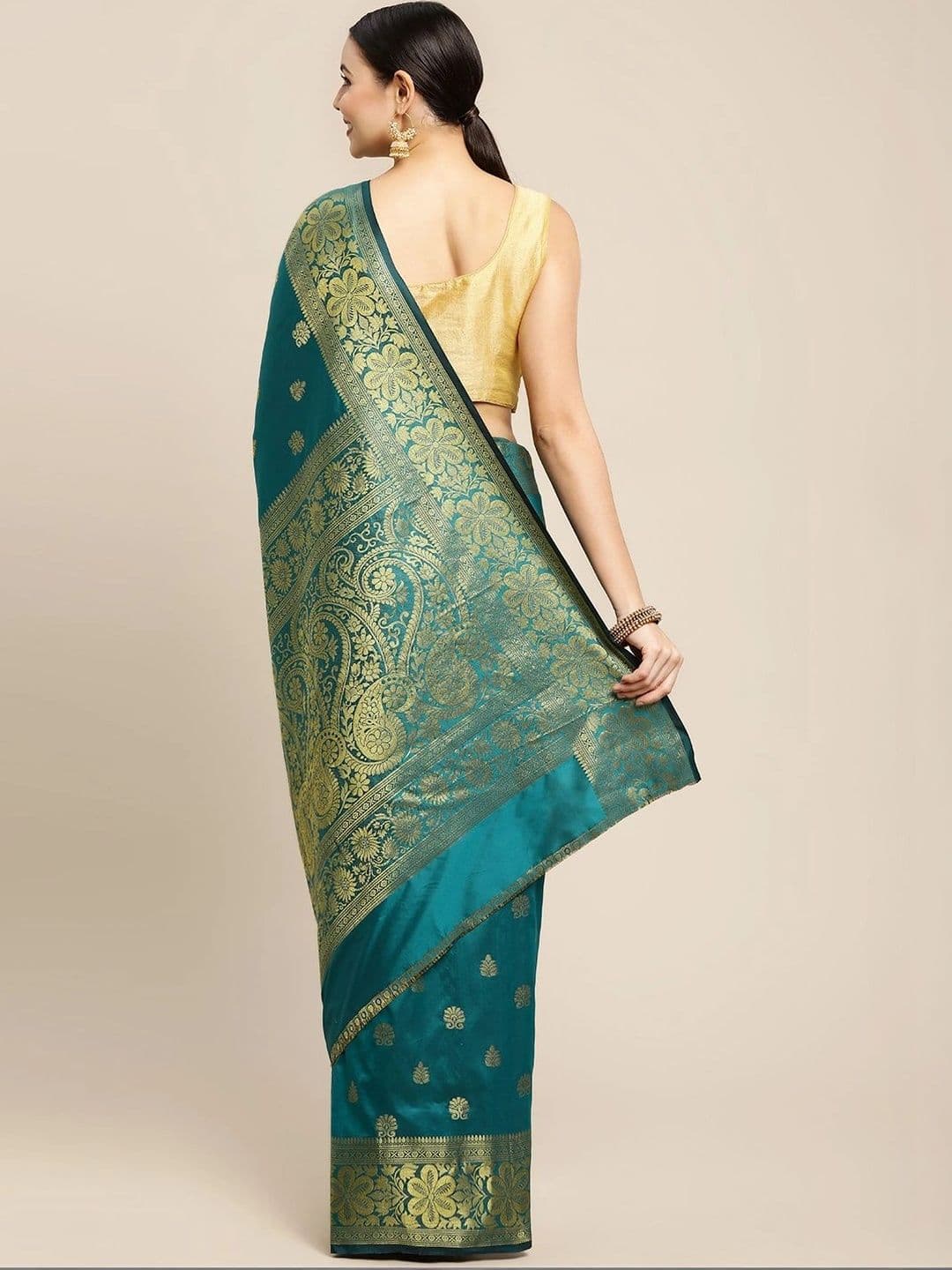 Dhaaga Ghar Woven Design Zari Art Silk Banarasi Saree thumbnail 2