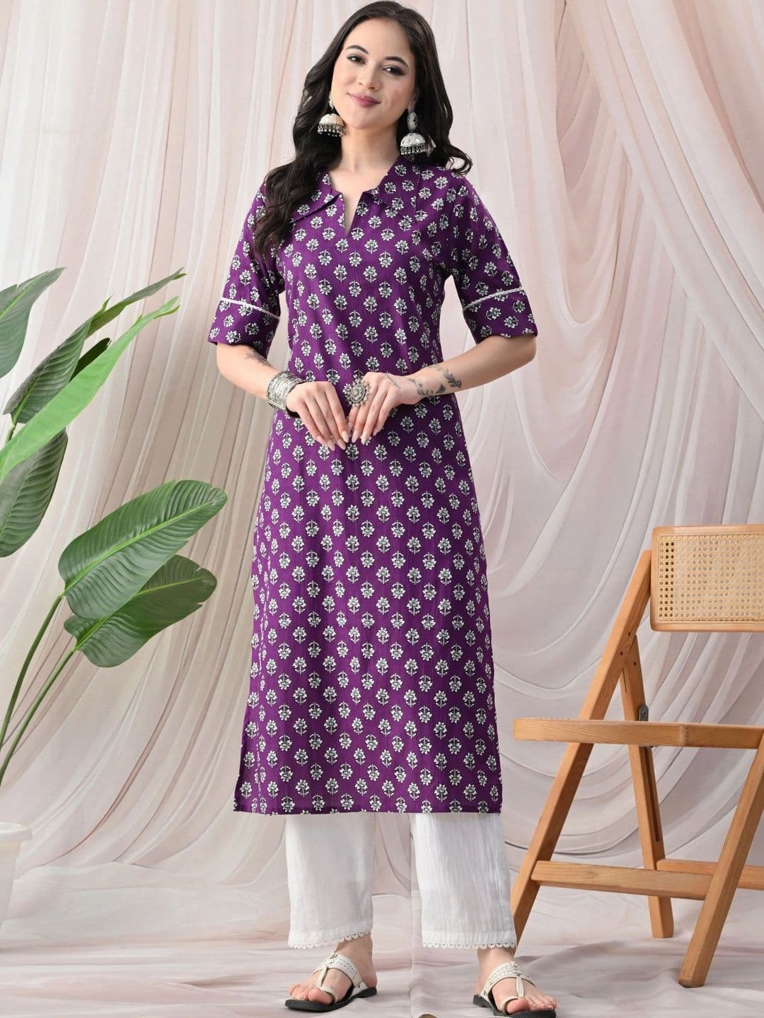 JEMCY Women Floral Printed Kurta - view 1