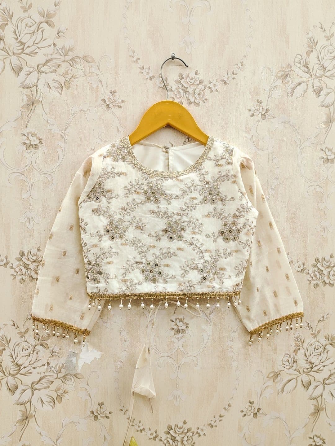 KALINI Girls Embroidered Sequinned Ready to Wear Lehenga & Blouse With Dupatta thumbnail 6
