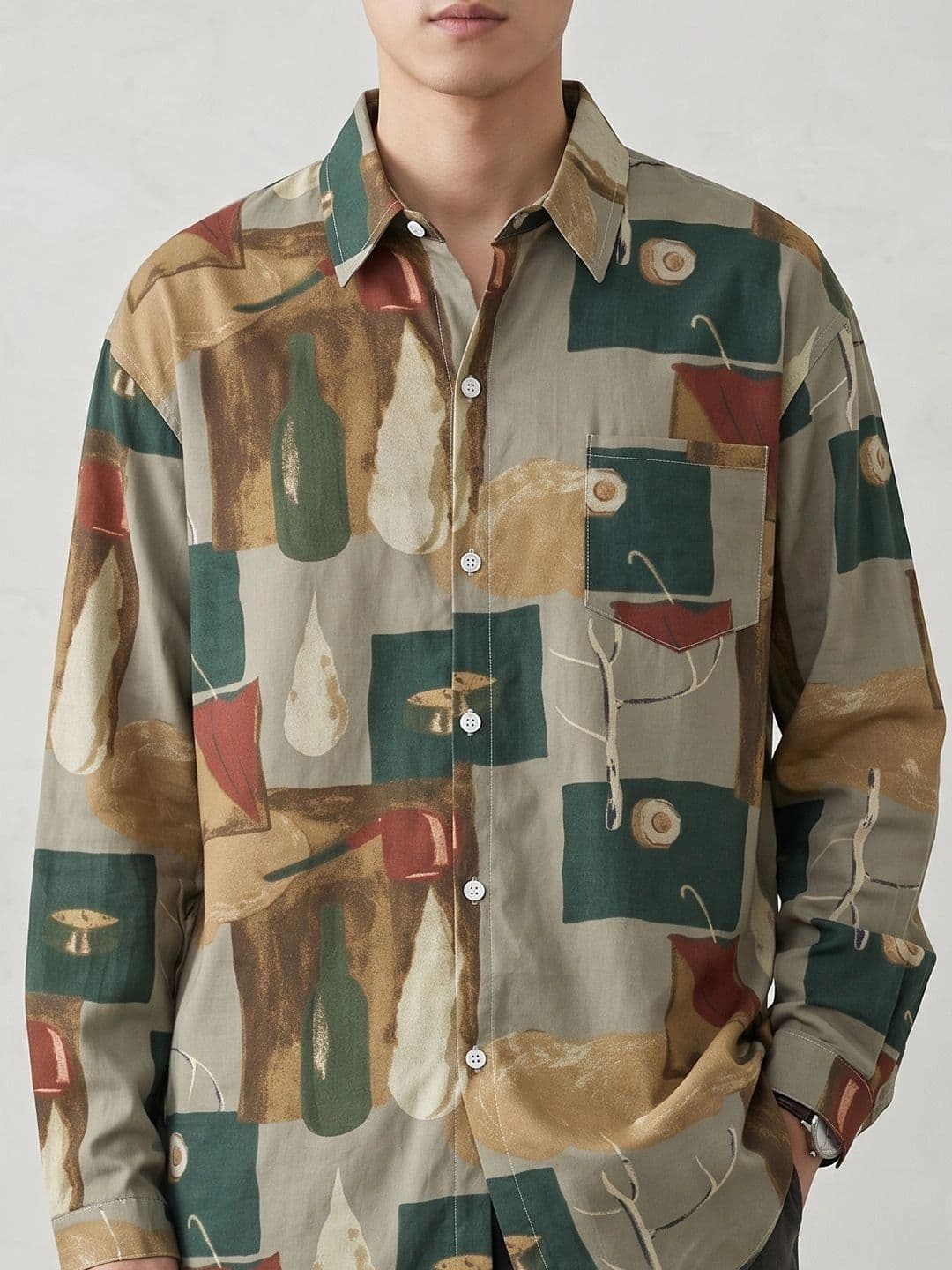 StyleCast x Revolte Men Printed Casual Shirt thumbnail 2