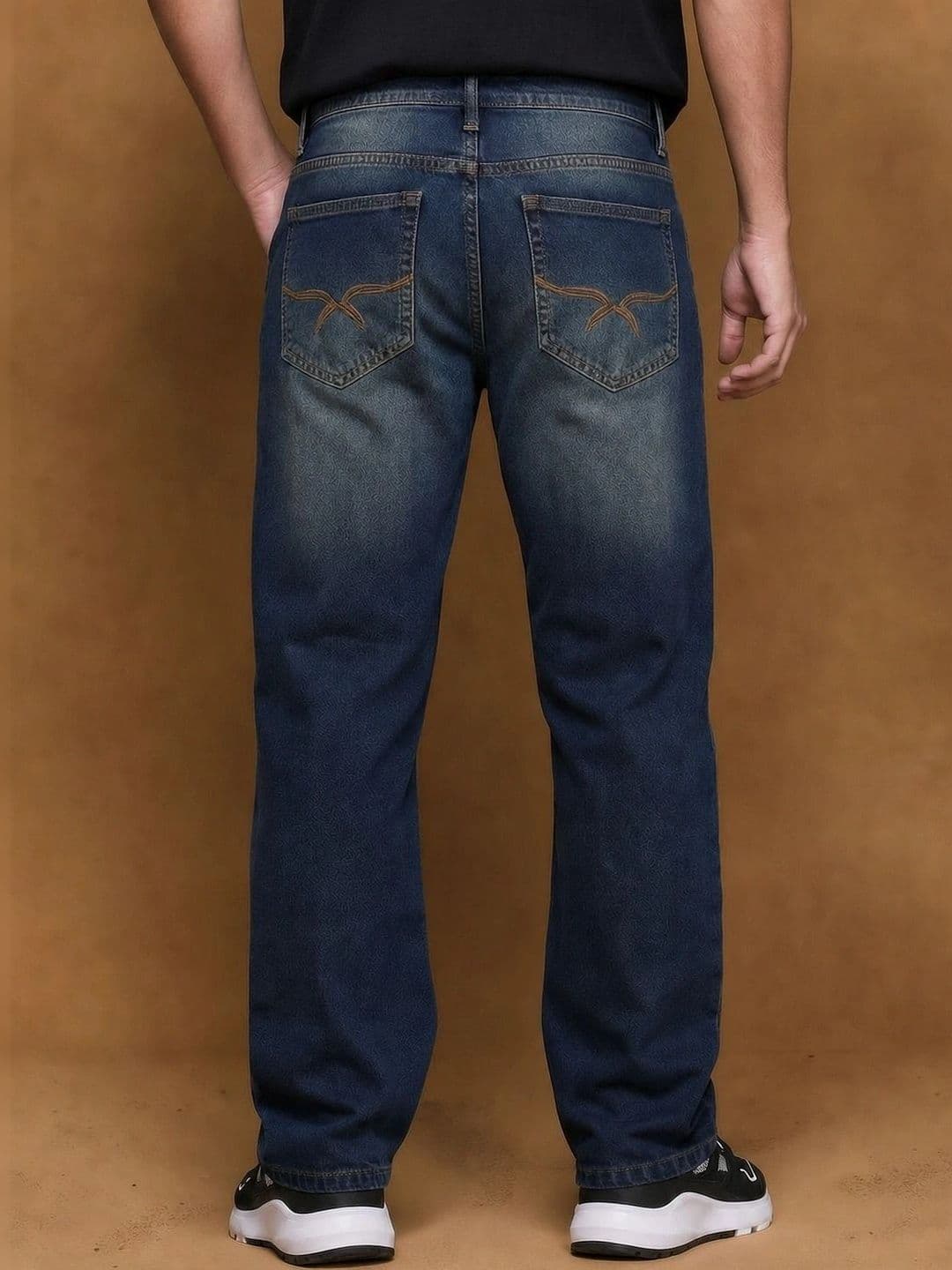 Roadster Men Jean Straight Fit Mid-Rise Low Distress Stretchable Jeans thumbnail 5