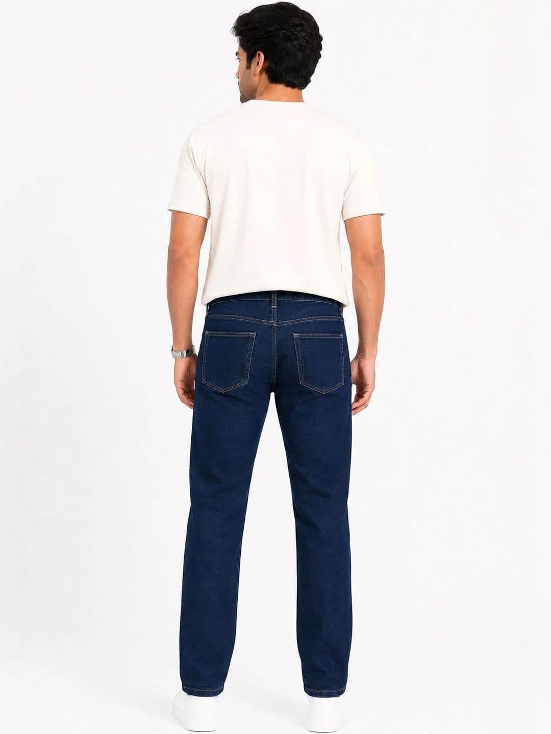 WHISQ Men Straight Fit High-Rise Stretchable Jeans thumbnail 4