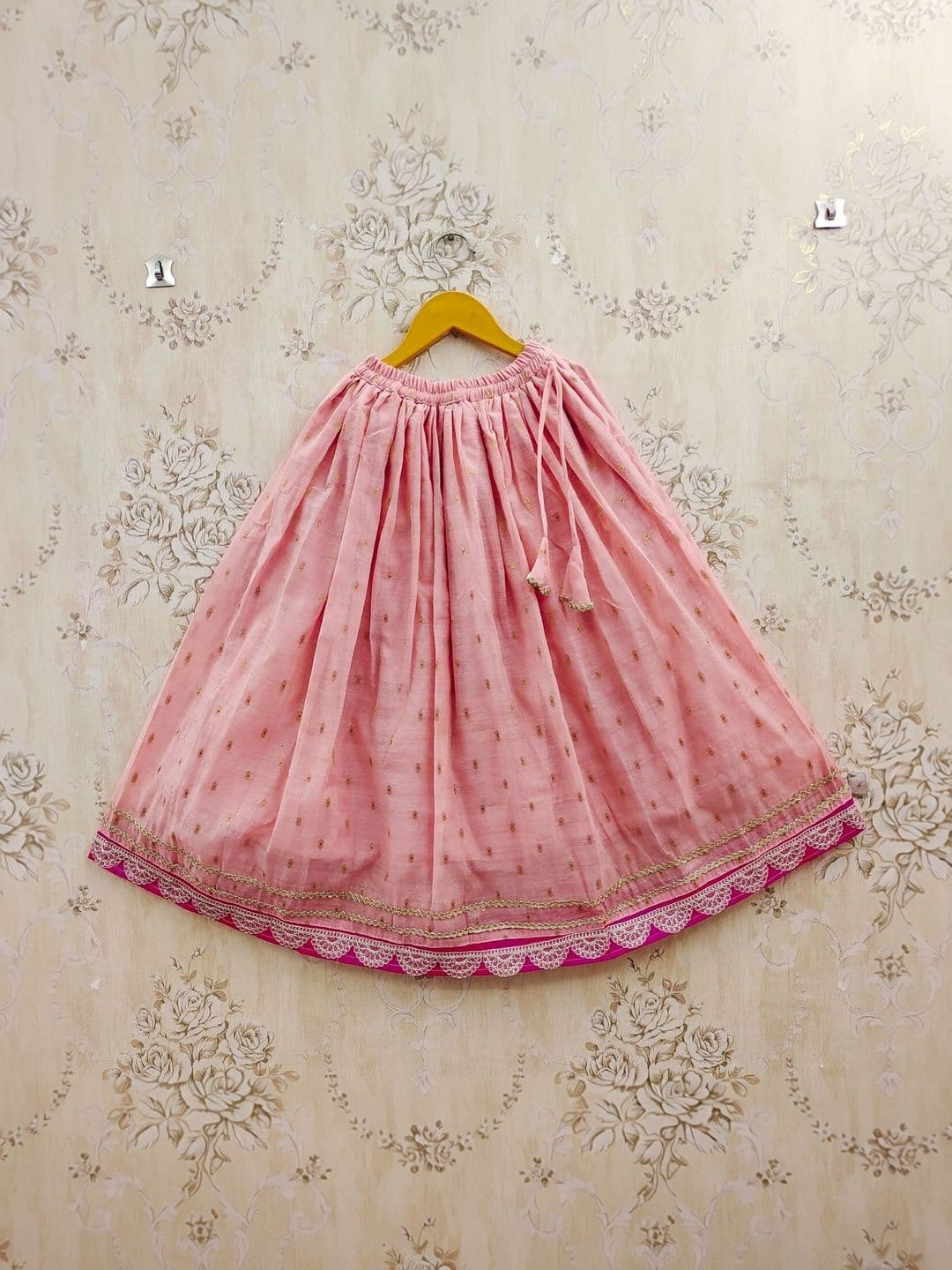 KALINI Girls Embroidered Thread Work Ready to Wear Lehenga & Blouse With Dupatta thumbnail 5