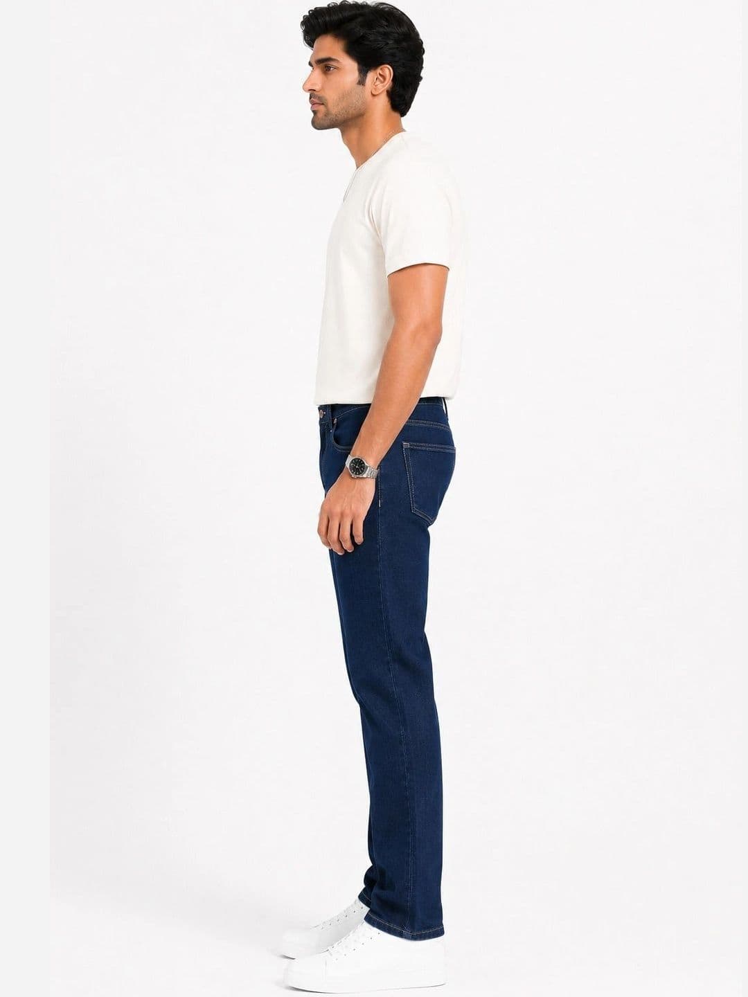WHISQ Men Straight Fit High-Rise Stretchable Jeans thumbnail 5