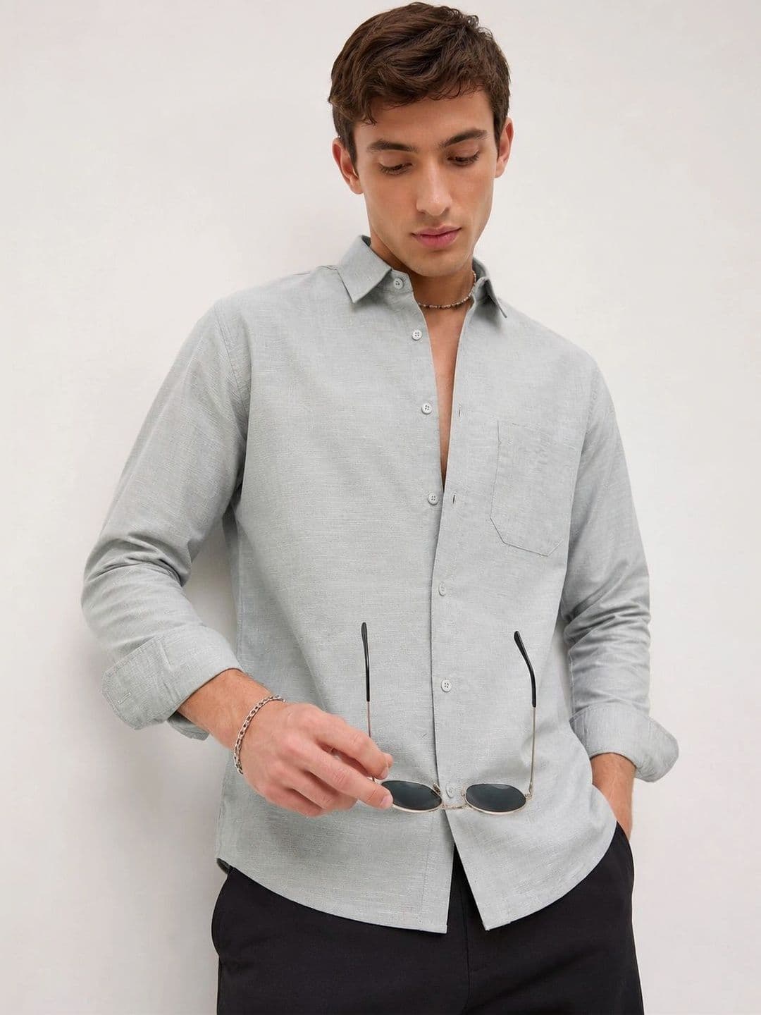HERE&NOW Men Standard Casual Shirt thumbnail 5