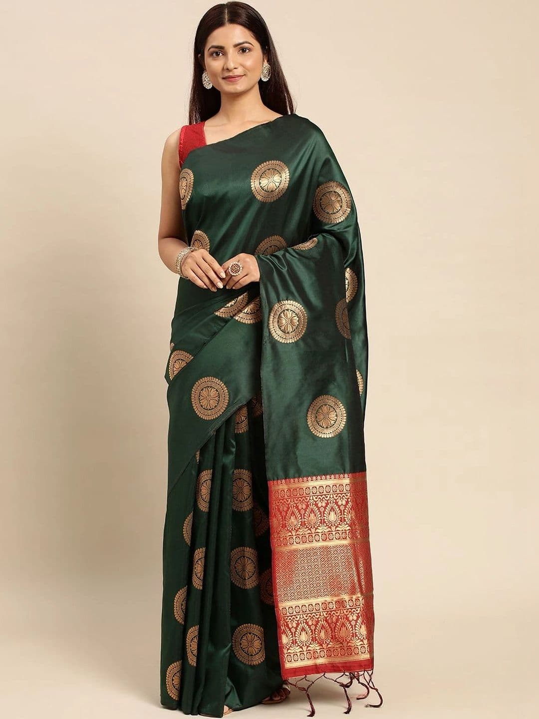 Dhaaga Ghar Woven Design Zari Art Silk Banarasi Saree - view 1