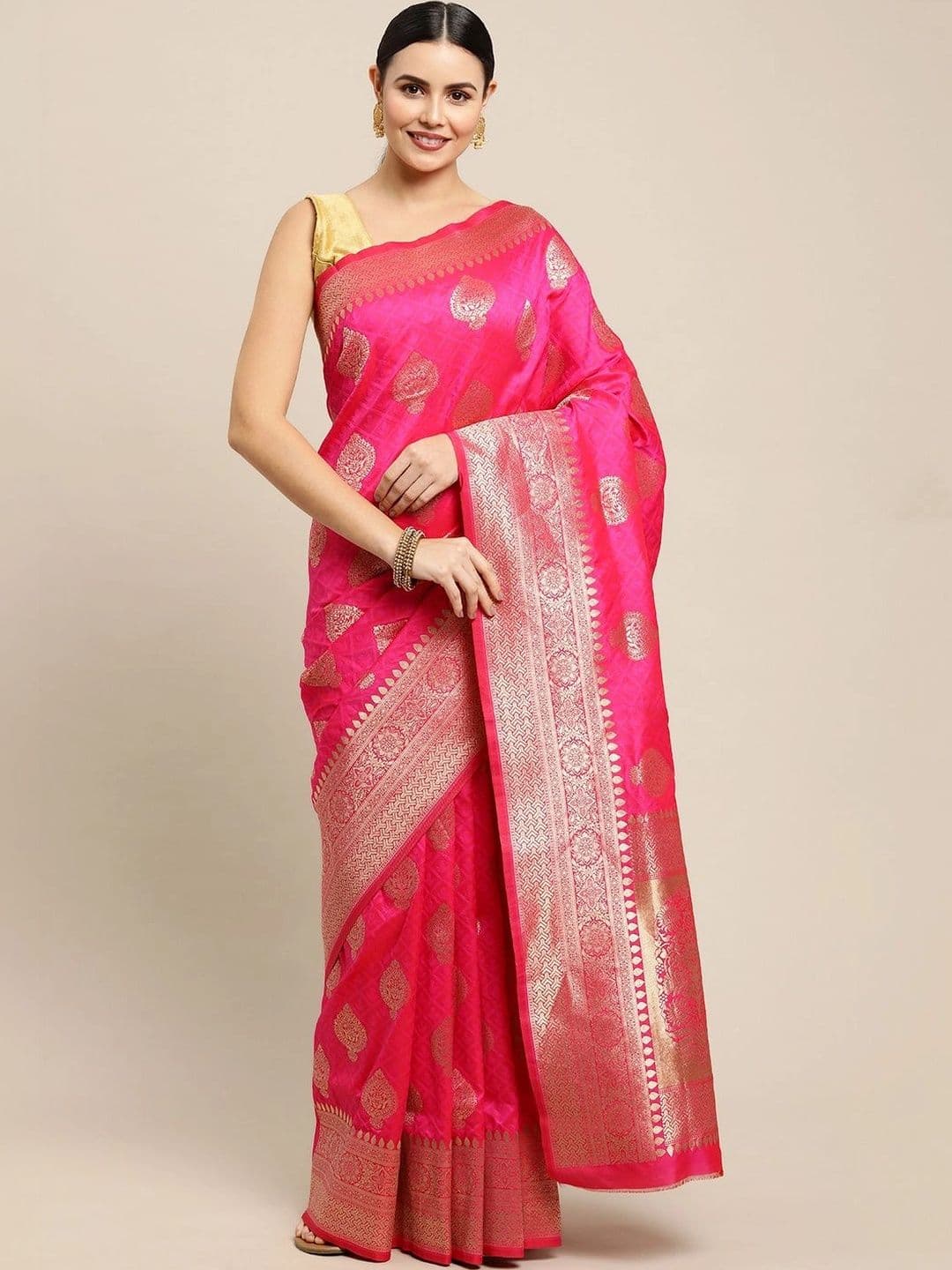 Dhaaga Ghar Woven Design Zari Art Silk Banarasi Saree - view 1