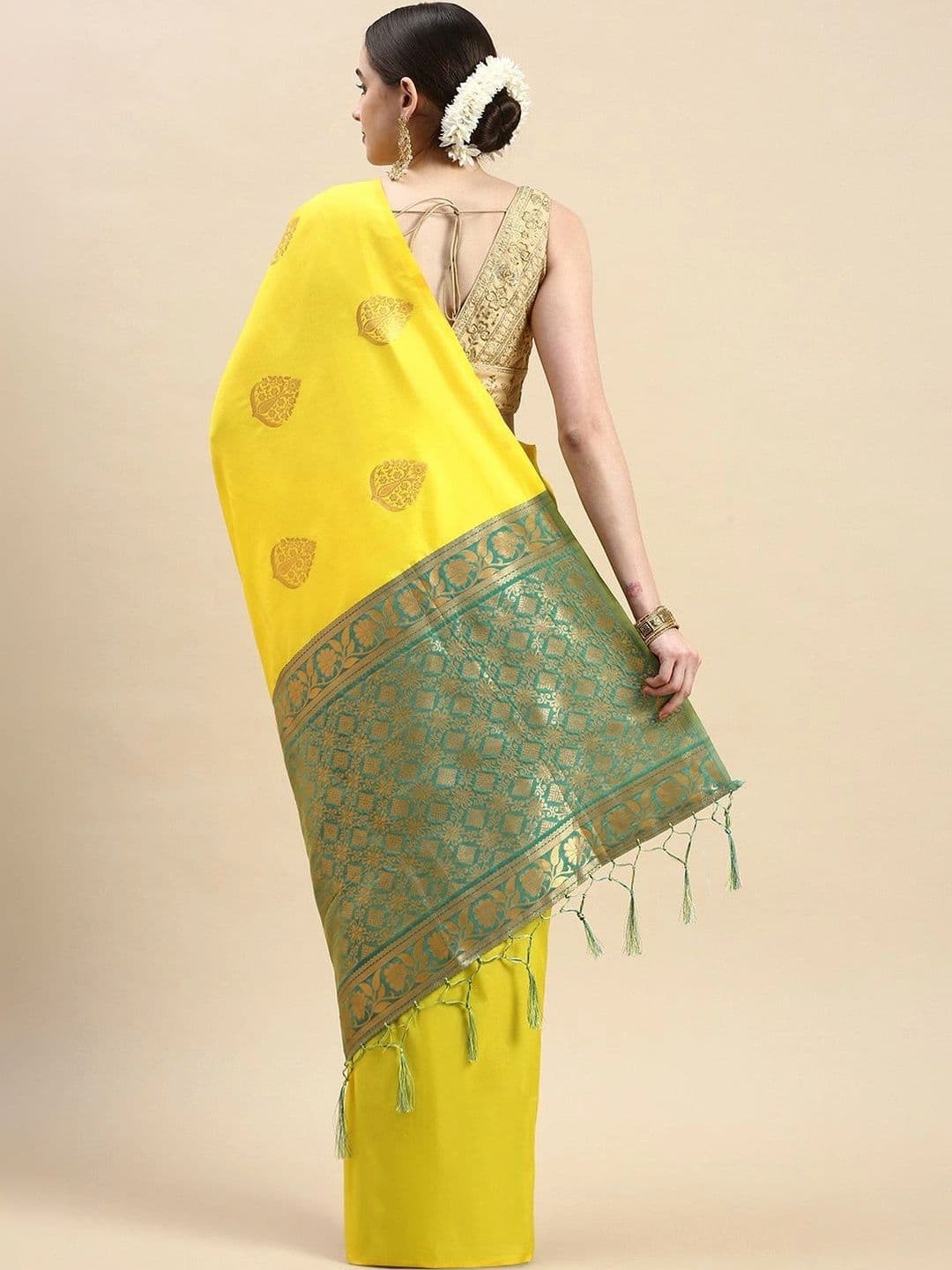 Dhaaga Ghar Woven Design Zari Art Silk Banarasi Saree thumbnail 6