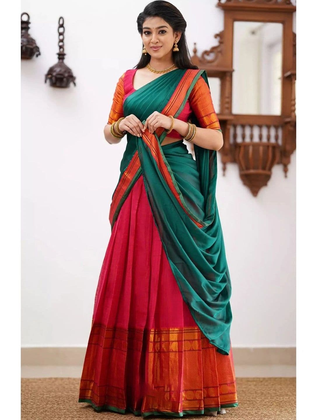 all about you Unstitched Lehenga & Blouse With Dupatta thumbnail 2