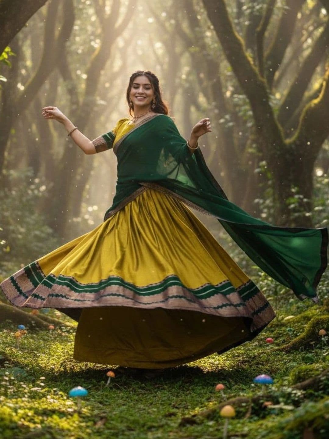 all about you Unstitched Lehenga & Blouse With Dupatta thumbnail 3