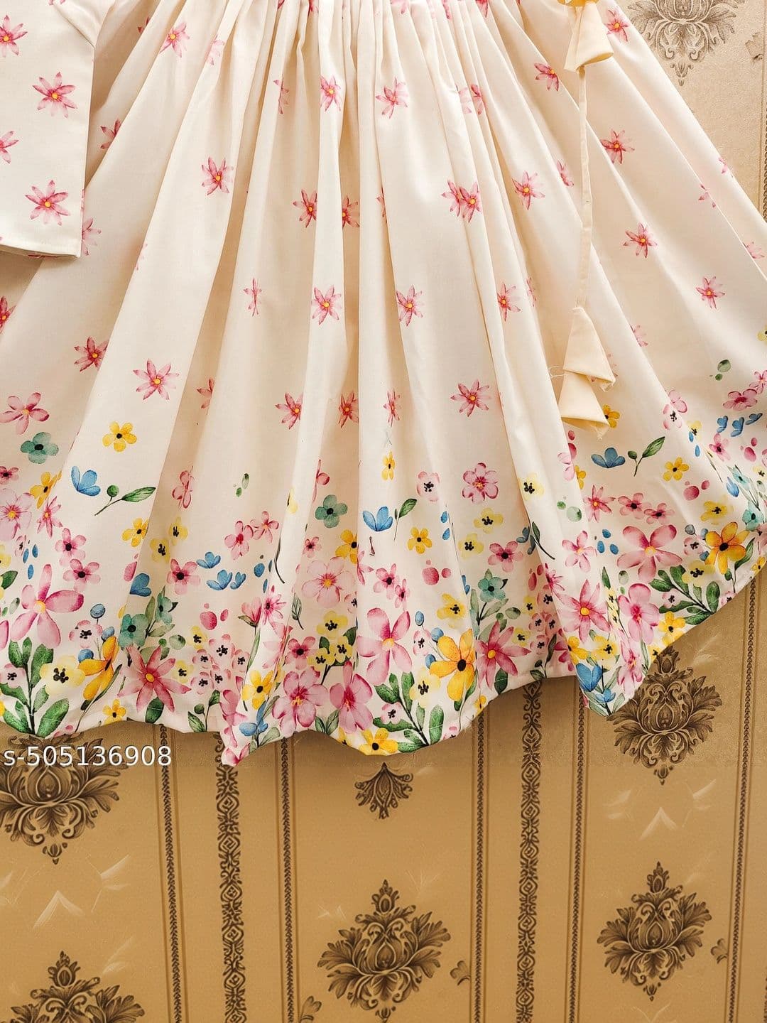 KALINI Girls Printed Ready to Wear Lehenga & thumbnail 2