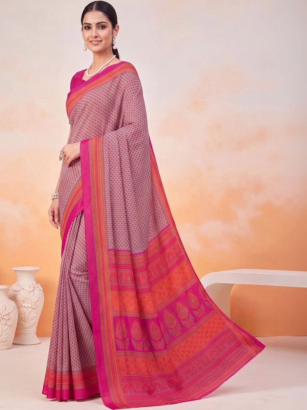 Anouk Poly Crepe Designer Saree thumbnail 6