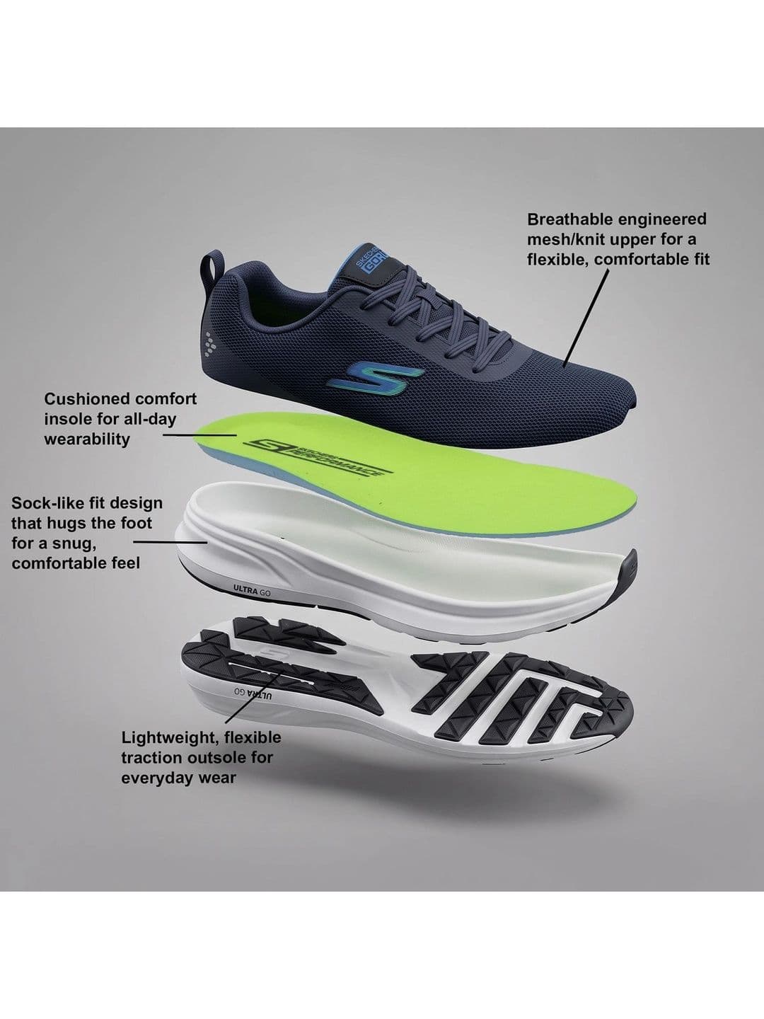 Skechers Go Run Pure Men Sports Shoes thumbnail 6