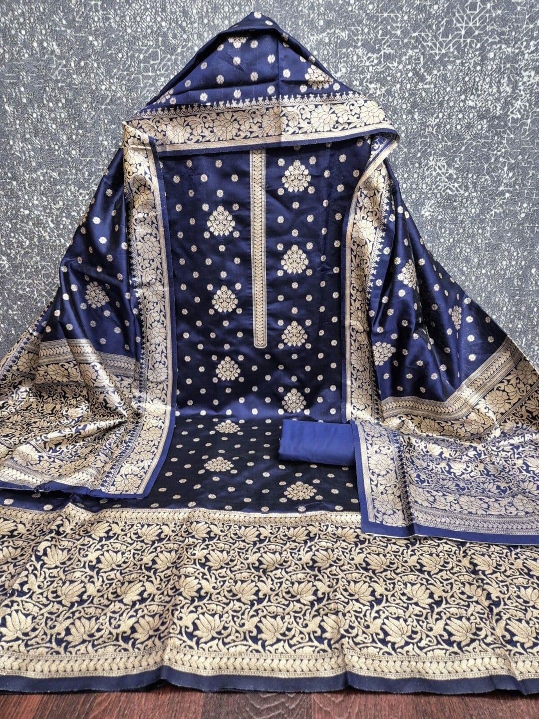 Dhaaga Ghar Art Silk Unstitched Dress Material thumbnail 2