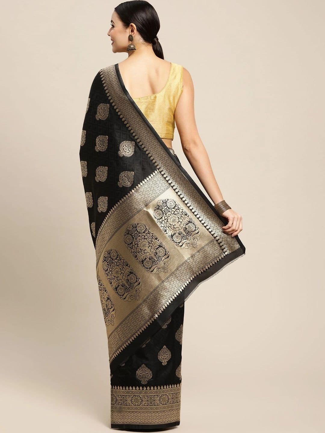 Dhaaga Ghar Woven Design Zari Art Silk Banarasi Saree thumbnail 6