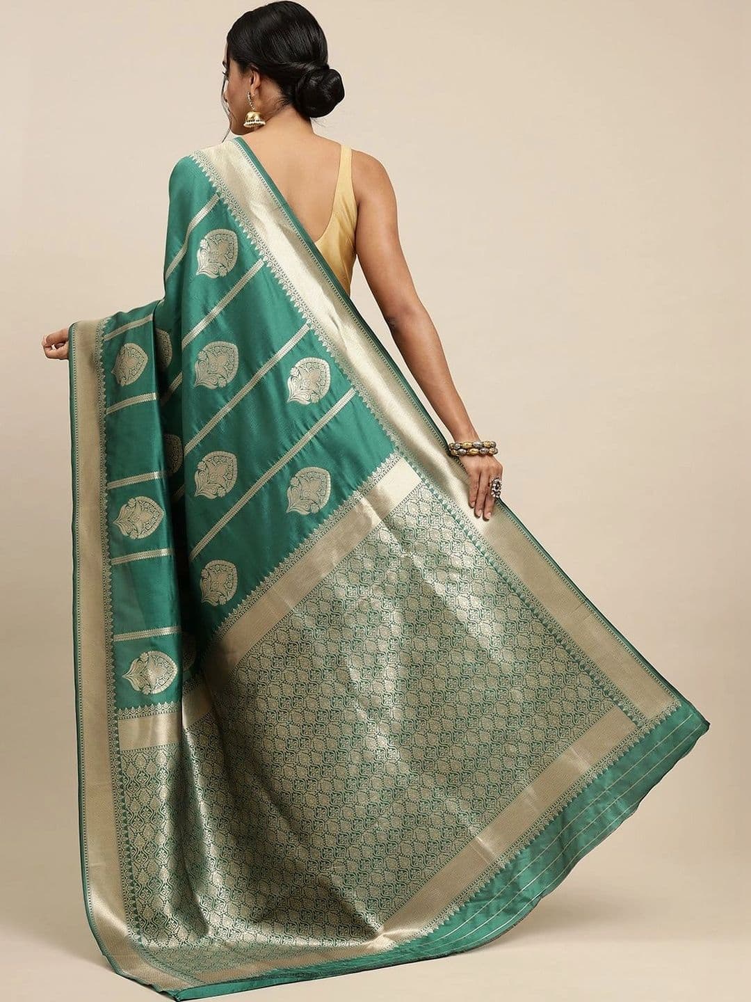Dhaaga Ghar Woven Design Zari Art Silk Banarasi Saree thumbnail 2