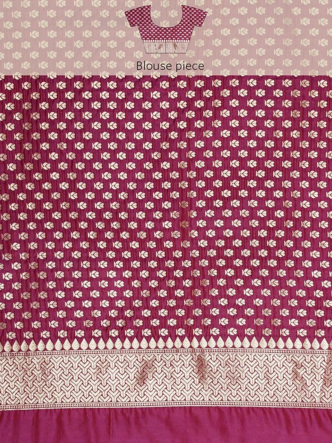 Dhaaga Ghar Woven Design Zari Art Silk Banarasi Saree thumbnail 7