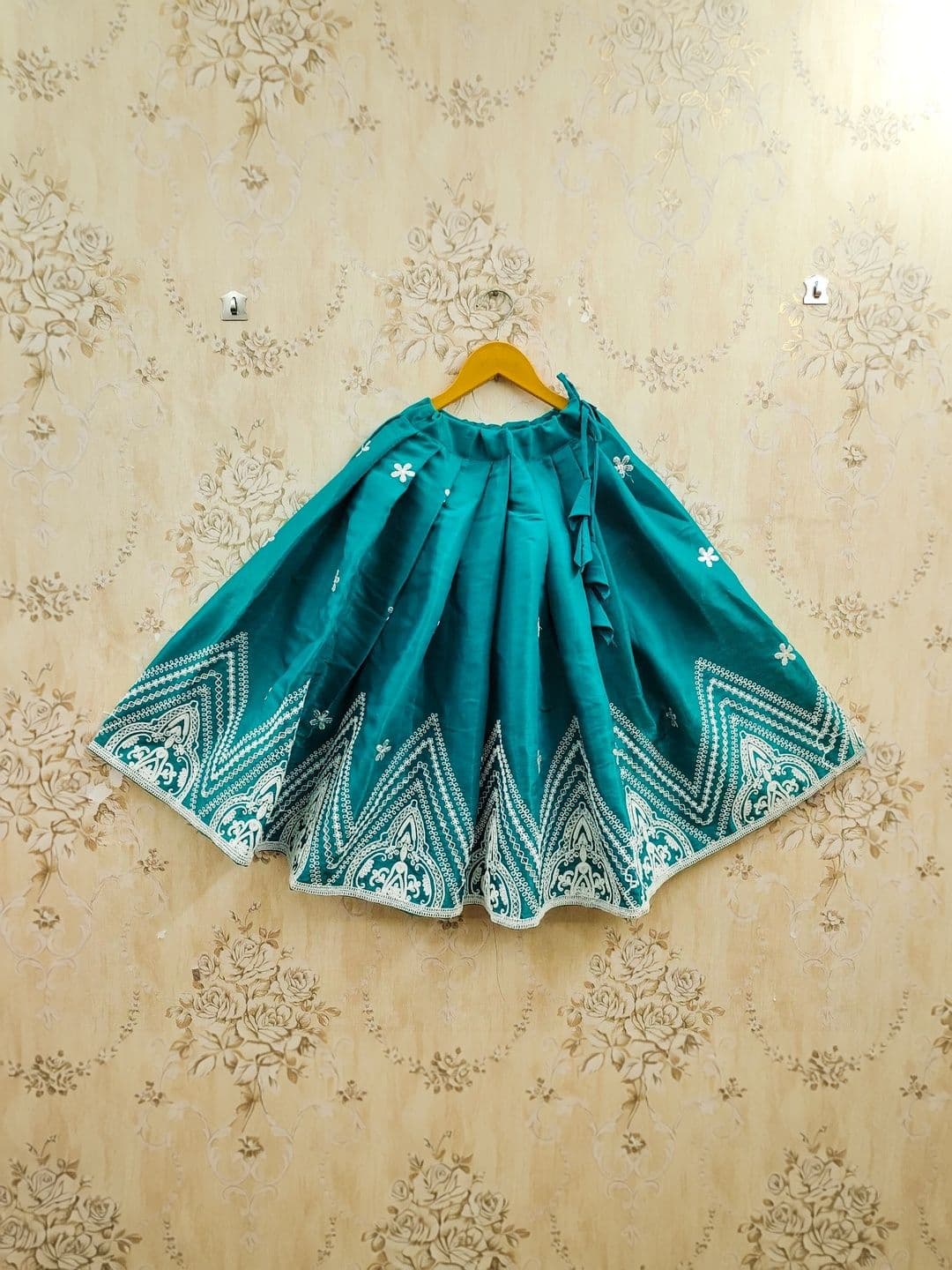 KALINI Girls Embroidered Thread Work Ready to Wear Lehenga thumbnail 2