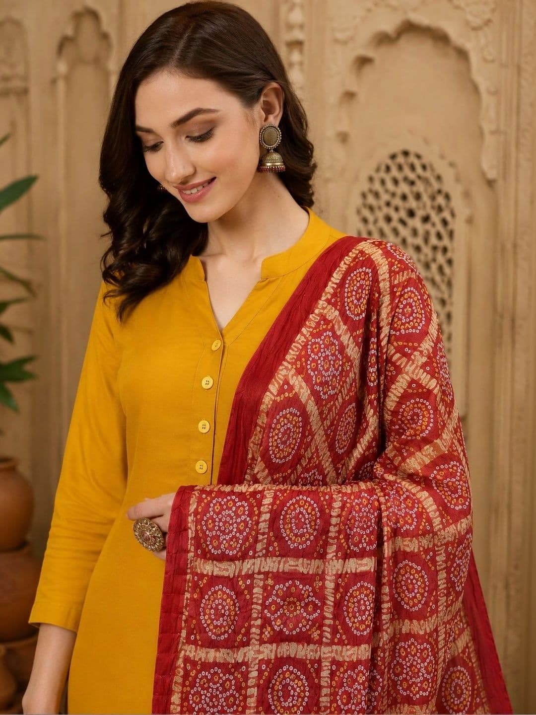 STUTI FASHION Printed Bandhani Dupatta thumbnail 2
