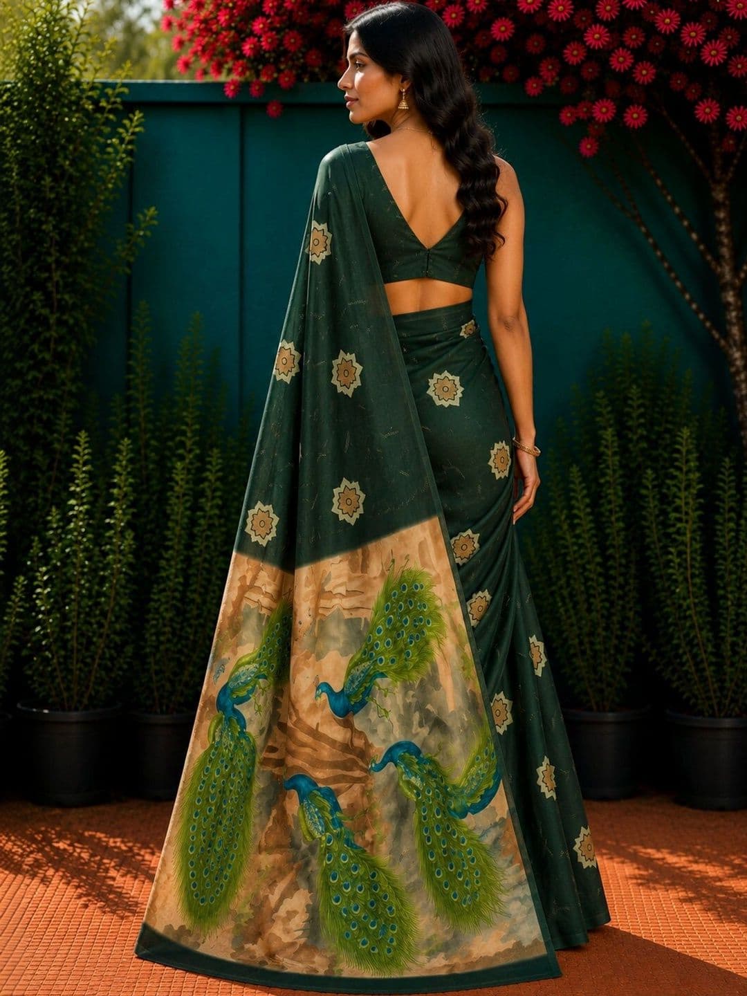 DIVASTRI Art Silk Designer Saree thumbnail 3
