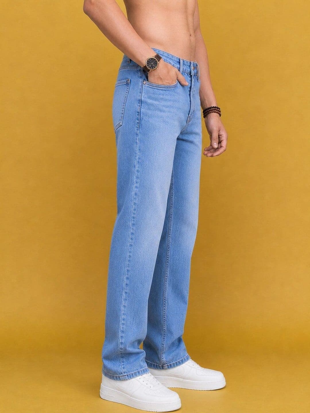 Roadster Men Jean Straight Fit Mid-Rise Stretchable Jeans thumbnail 3