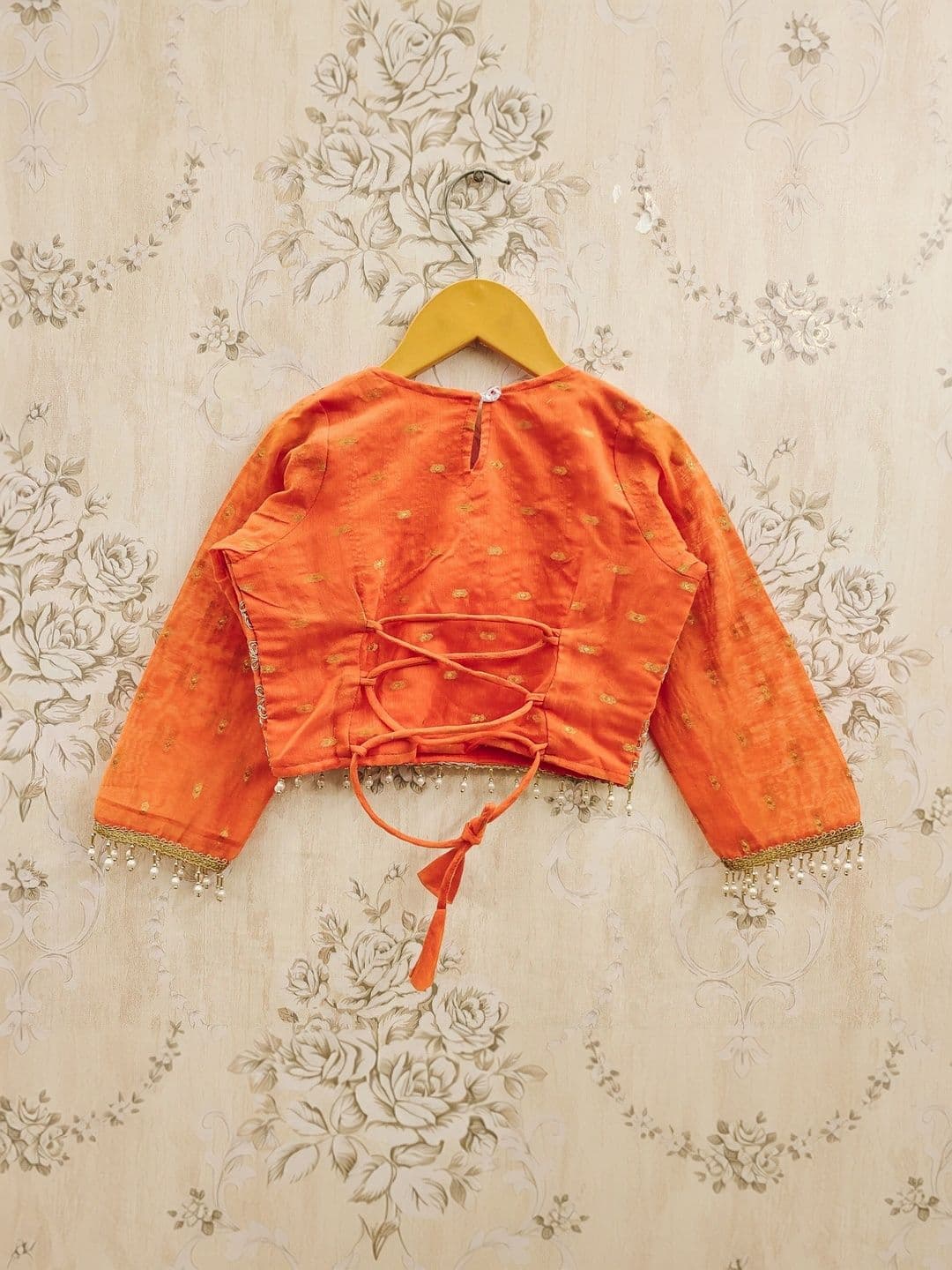 KALINI Girls Embroidered Mirror Work Ready to Wear Lehenga & Blouse With Dupatta thumbnail 6
