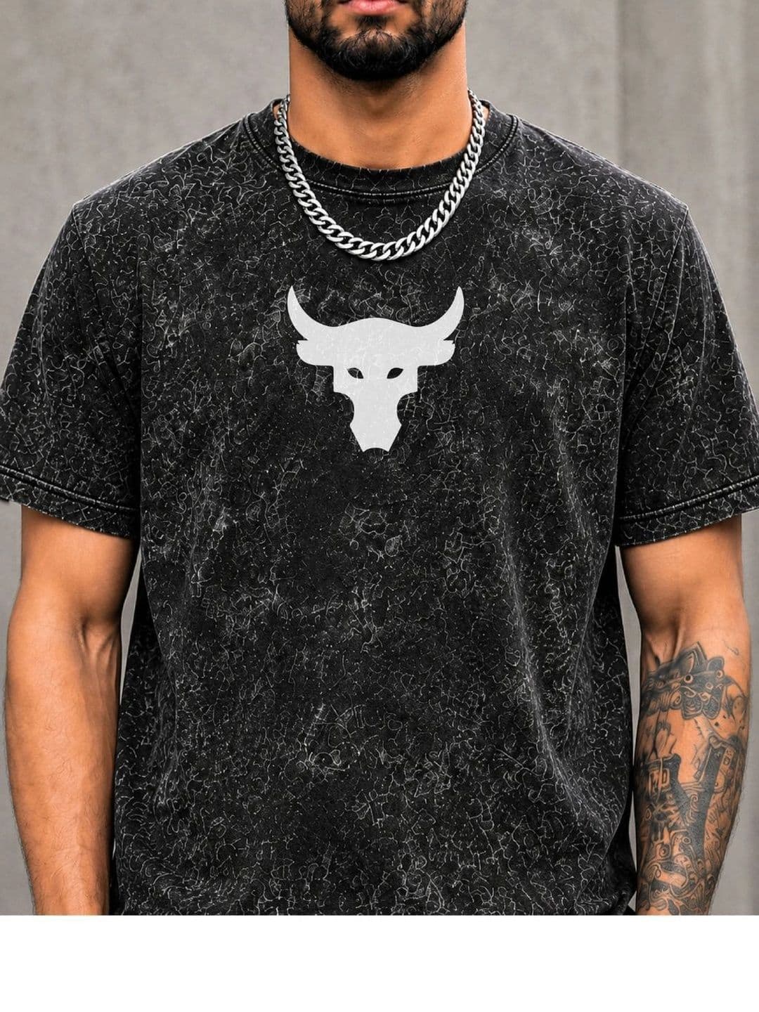 VELS CLOTHING Men Cotton Graphic Printed Bio Finish T-shirt thumbnail 2