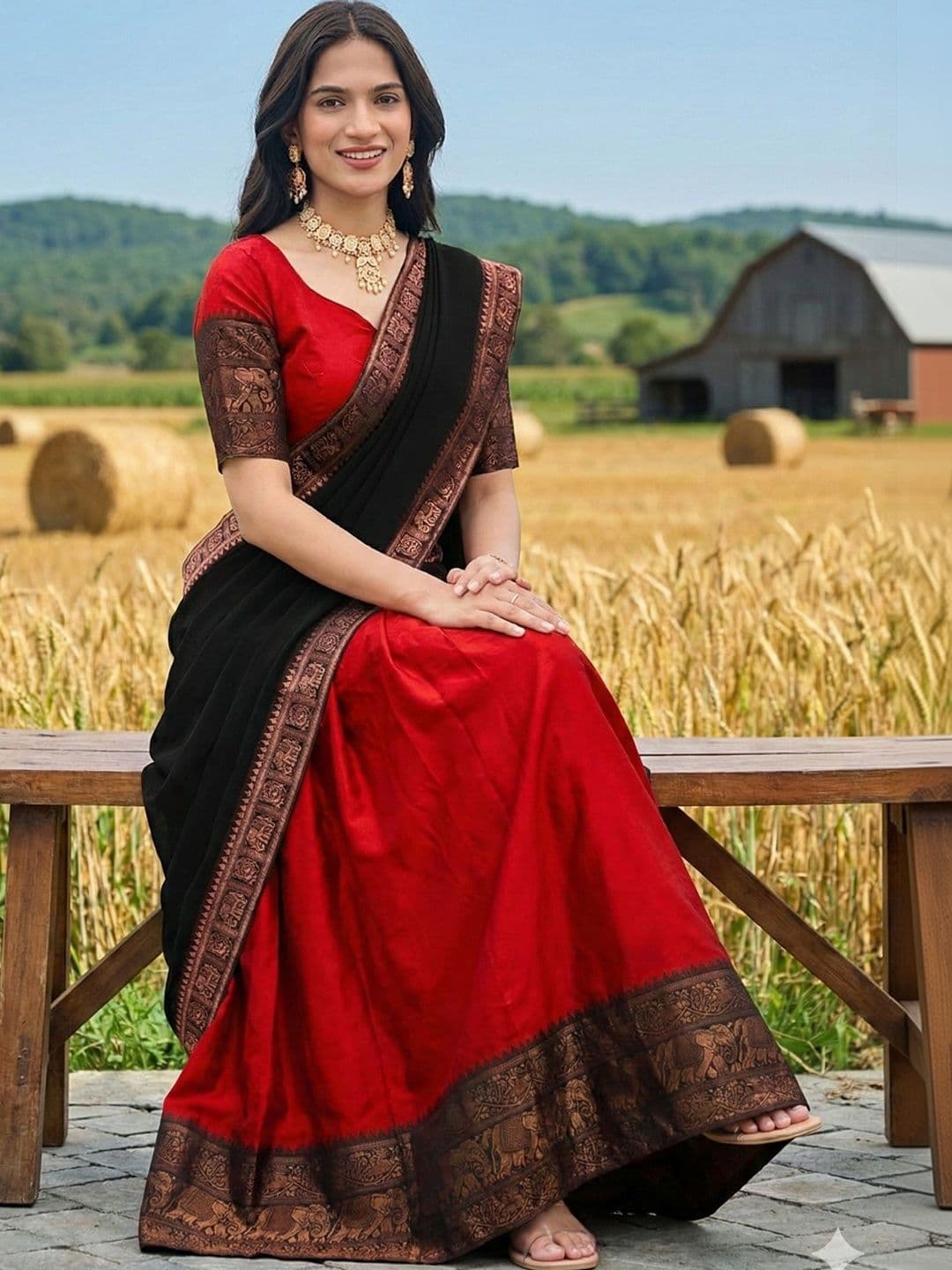 all about you Embroidered Unstitched Lehenga & Blouse With Dupatta thumbnail 3