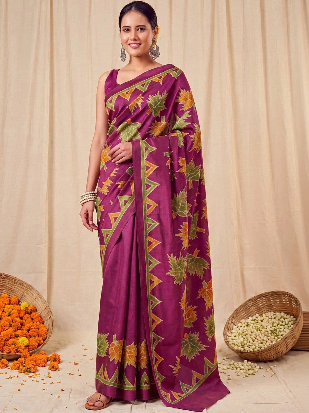 Anouk Bagh Silk Blend Designer Saree thumbnail 4