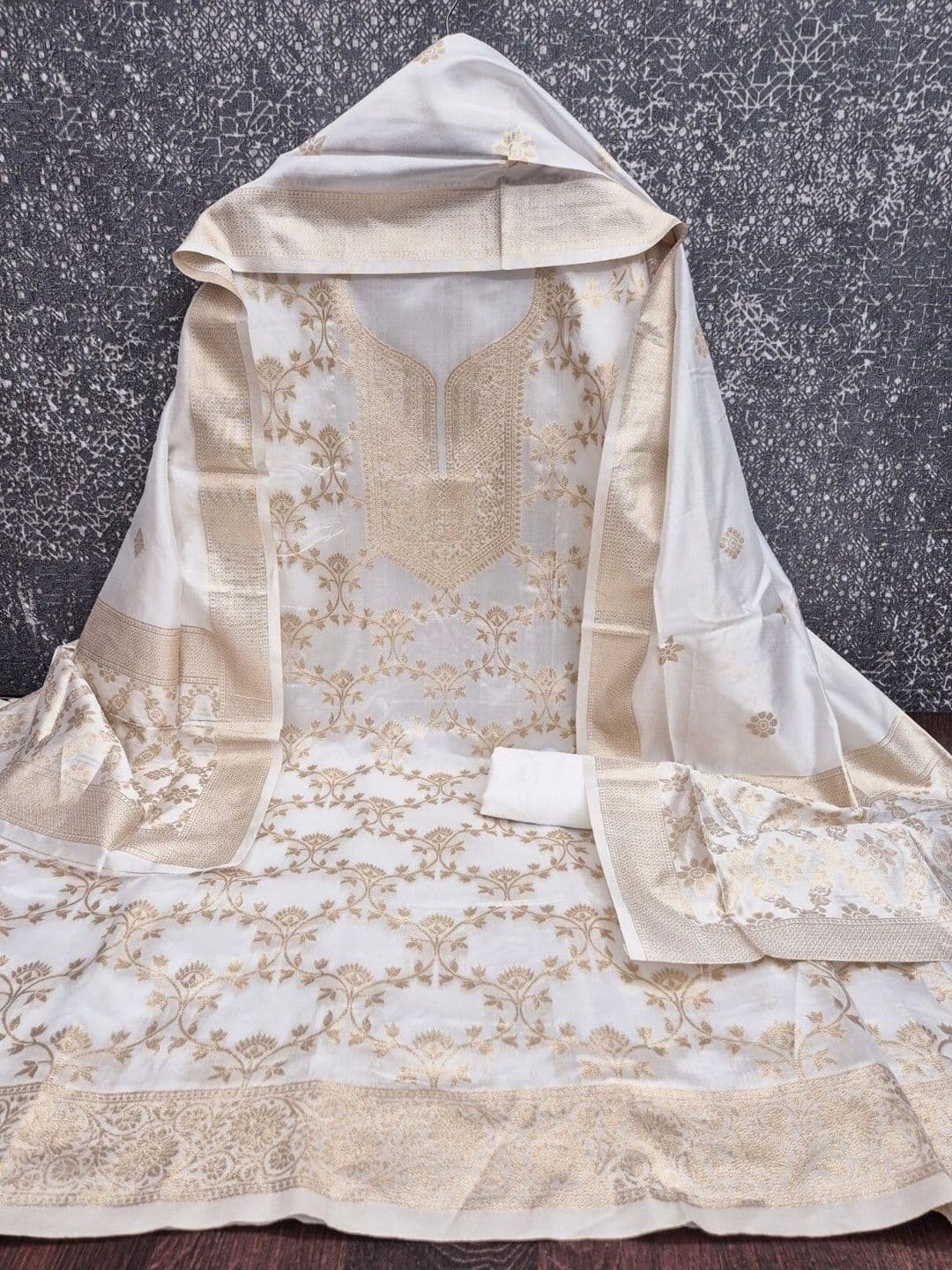 Dhaaga Ghar Art Silk Unstitched Dress Material thumbnail 2