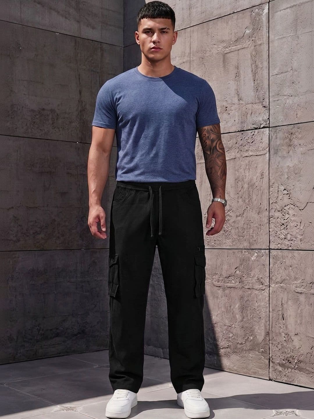 FTX Men Smart Regular Fit Mid-Rise Coated Stretchable Jeans thumbnail 3