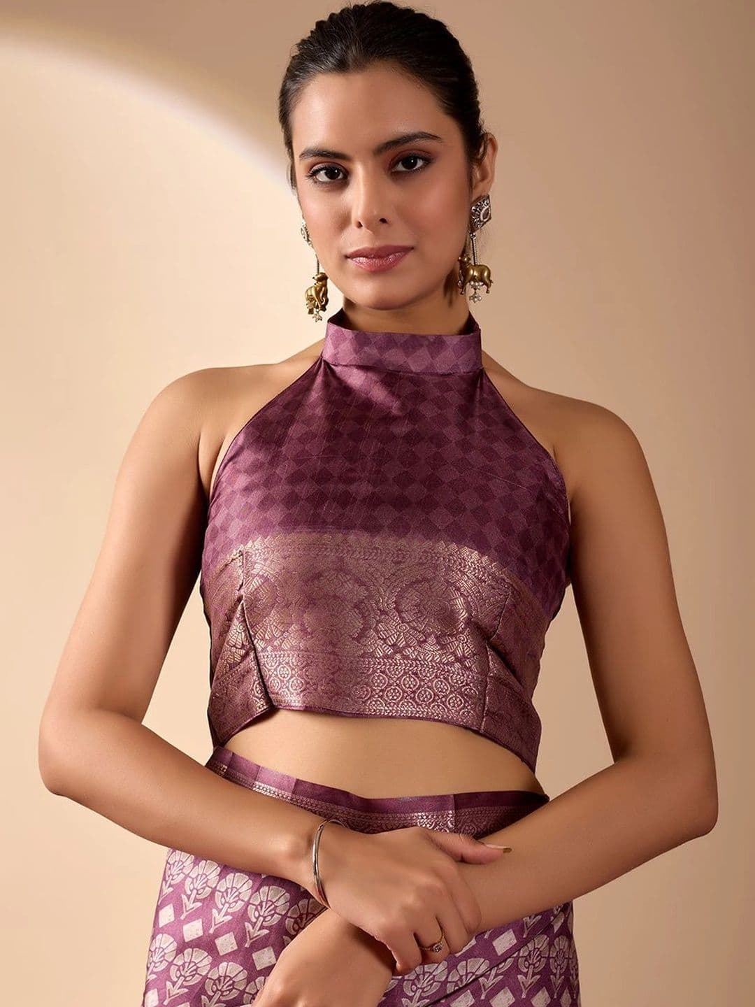 LeeliPeeri Designer Zari Silk Blend Designer Saree thumbnail 2