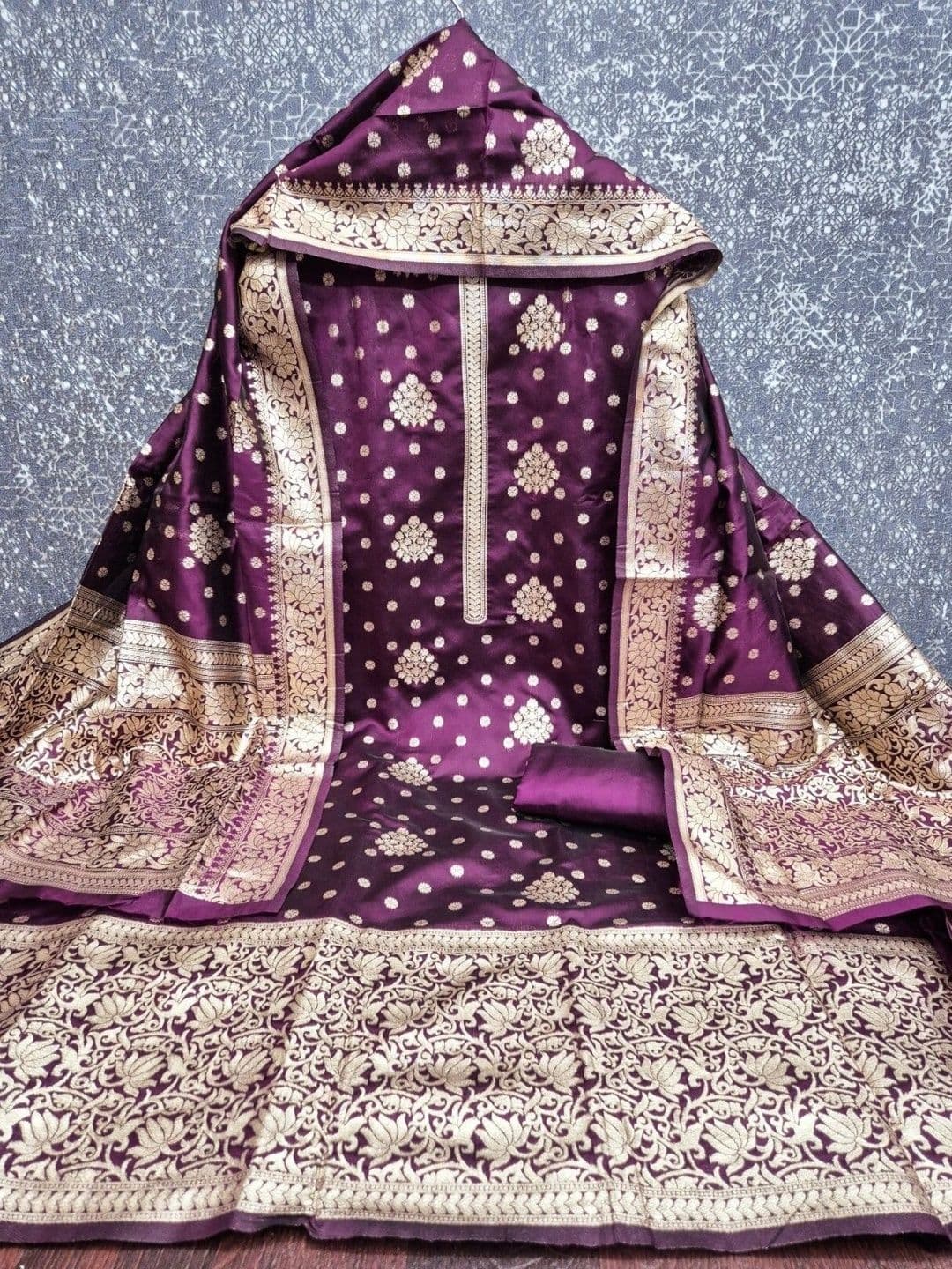 Dhaaga Ghar Art Silk Unstitched Dress Material thumbnail 2