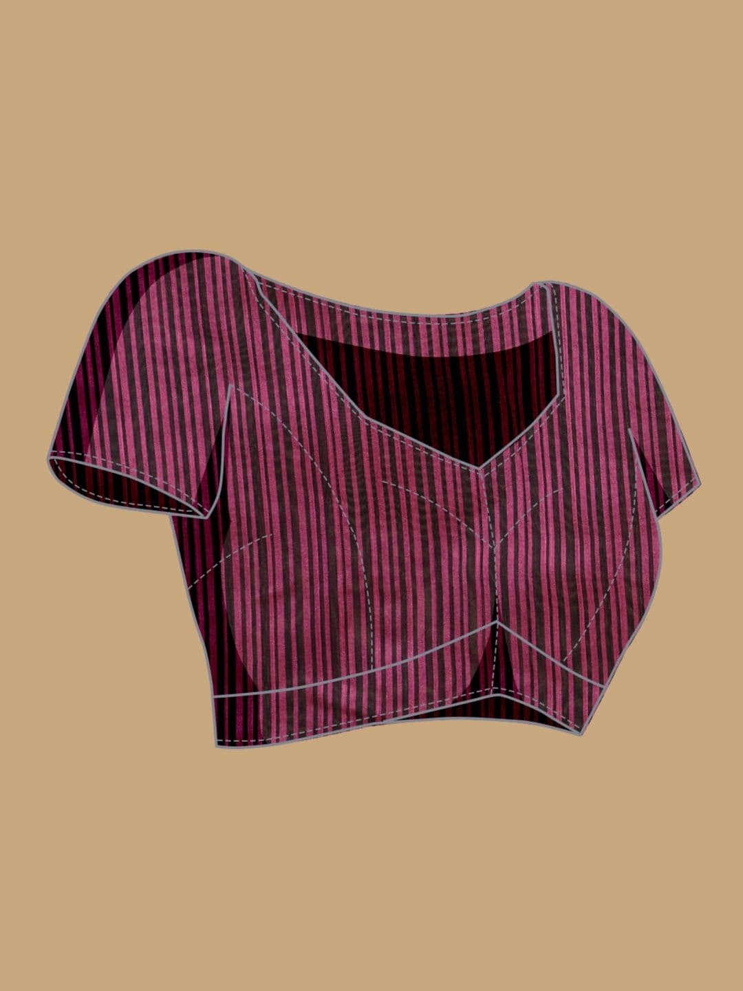 DIVASTRI Striped Zari Silk Cotton Designer Khadi Saree thumbnail 2