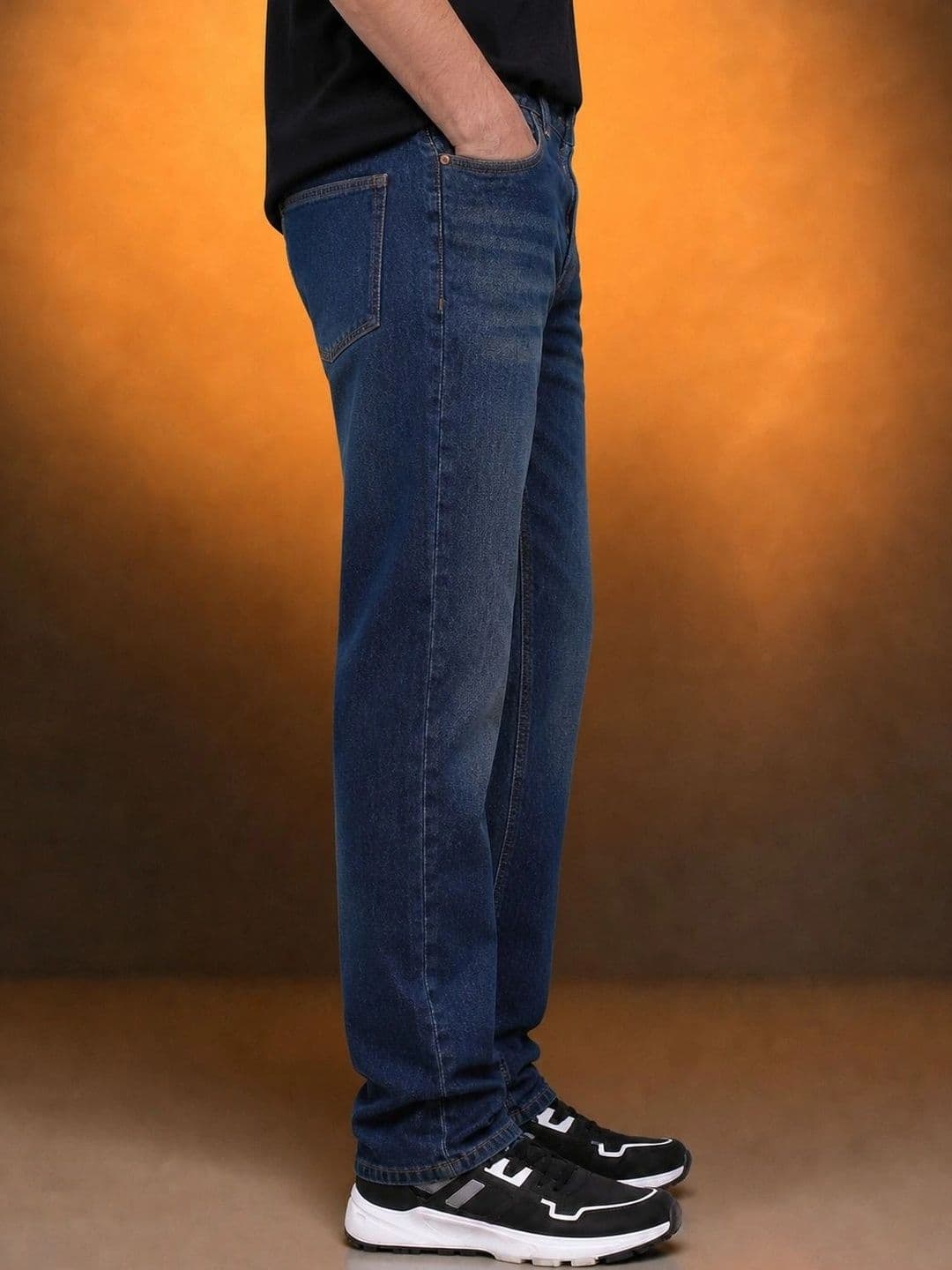 Roadster Men Jean Straight Fit Mid-Rise Low Distress Stretchable Jeans thumbnail 6