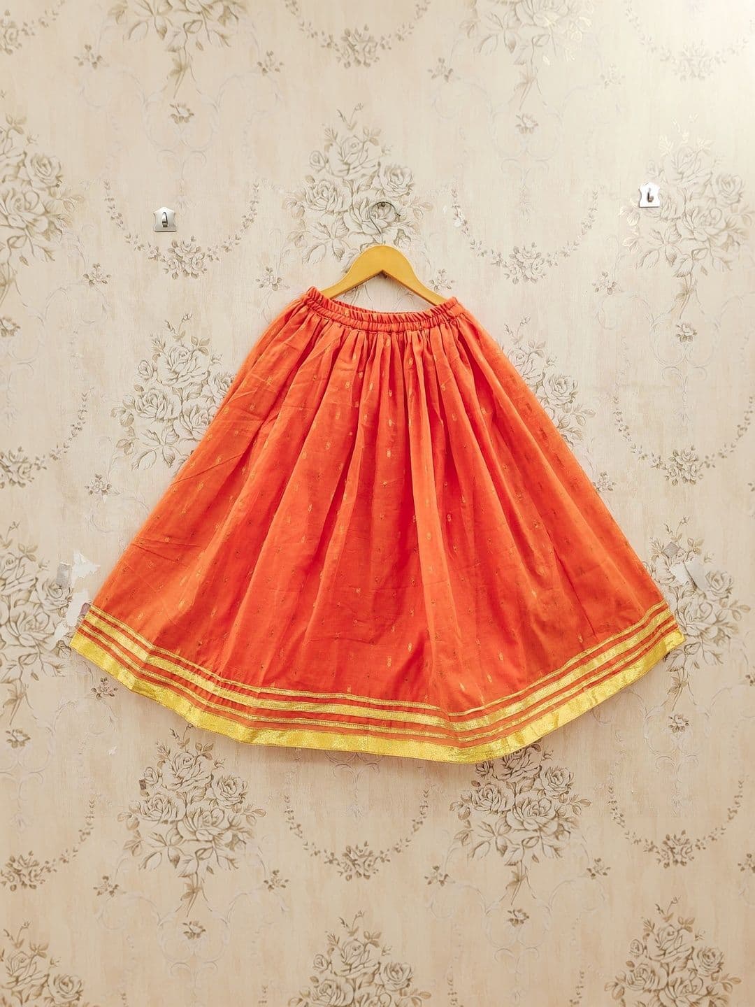 KALINI Girls Embroidered Mirror Work Ready to Wear Lehenga & Blouse With Dupatta thumbnail 3
